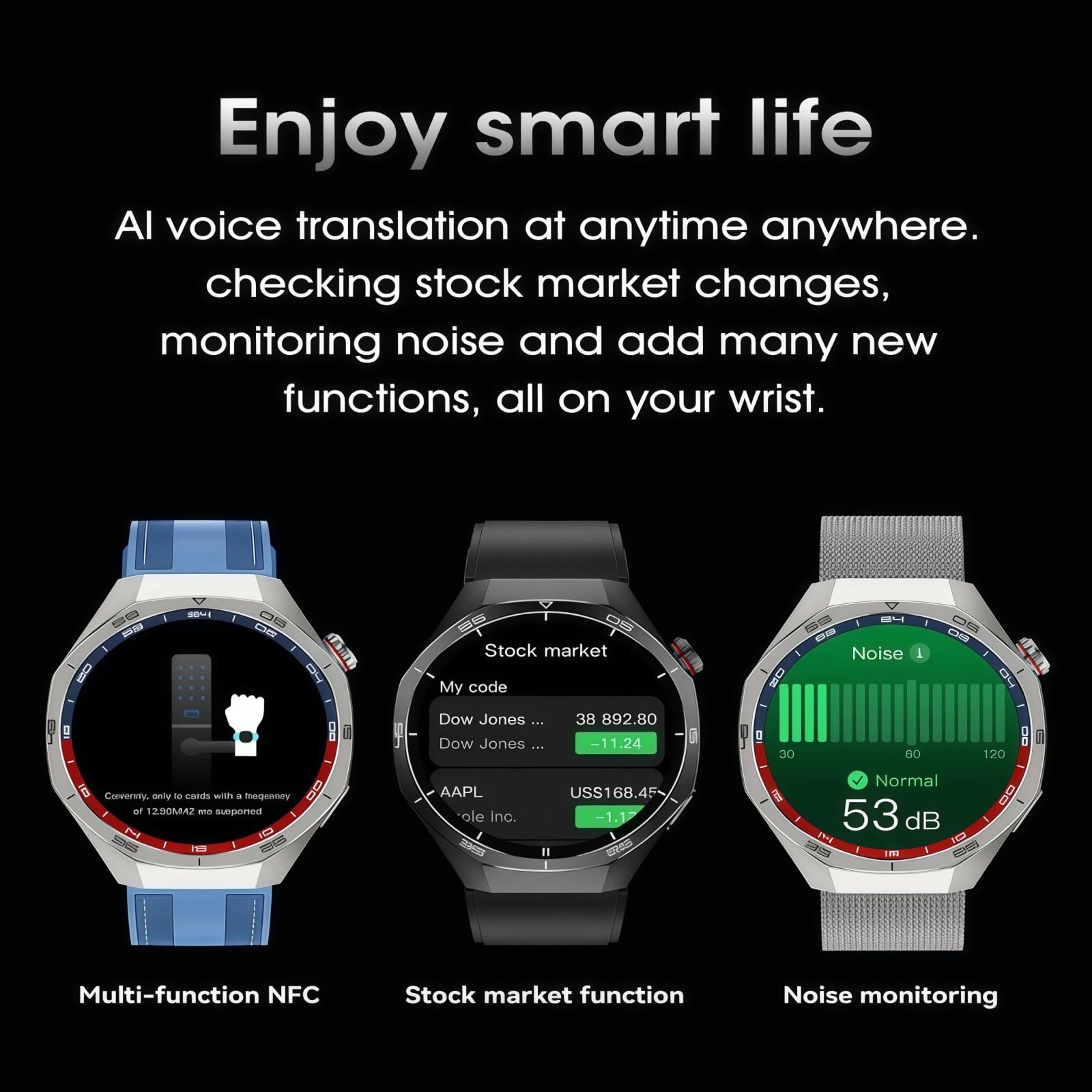 Relojes Inteligentes, Llamadas, Monitorización De Frecuencia Cardíaca/ECG, Pulseras/Relojes Inteligentes,Más De 100 Deportes, Resistente Al Agua IP68, para Android Io