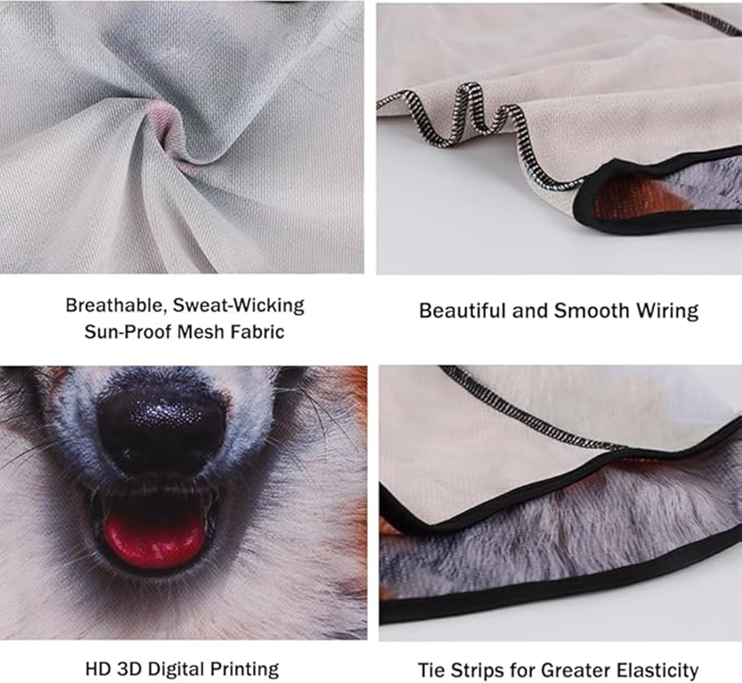 1pc 3D Animal Balaclava Face Mask Cat Full Face Mask with Ears for Music Festivals Raves Ski Halloween Party - Image 3