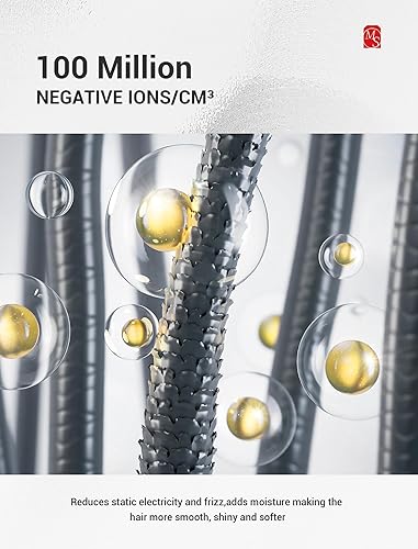 Miniatura 4 de MelodySusie Secador de pelo compacto, 110,000 rpm, secado rápido, secado rápido, sin daños, portátil, secador iónico para el hogar y viajes