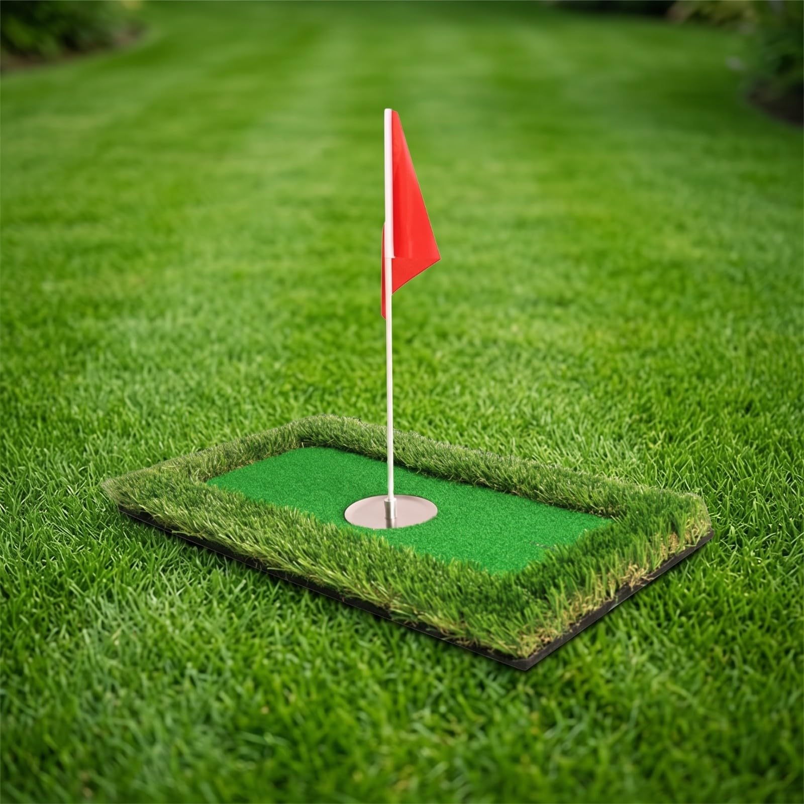 LOVIVER Tappetino da Golf con Sintetico | Design Leggero e Compatto, Tappetino da Golf con Bandierina, per Piscina, Golfisti