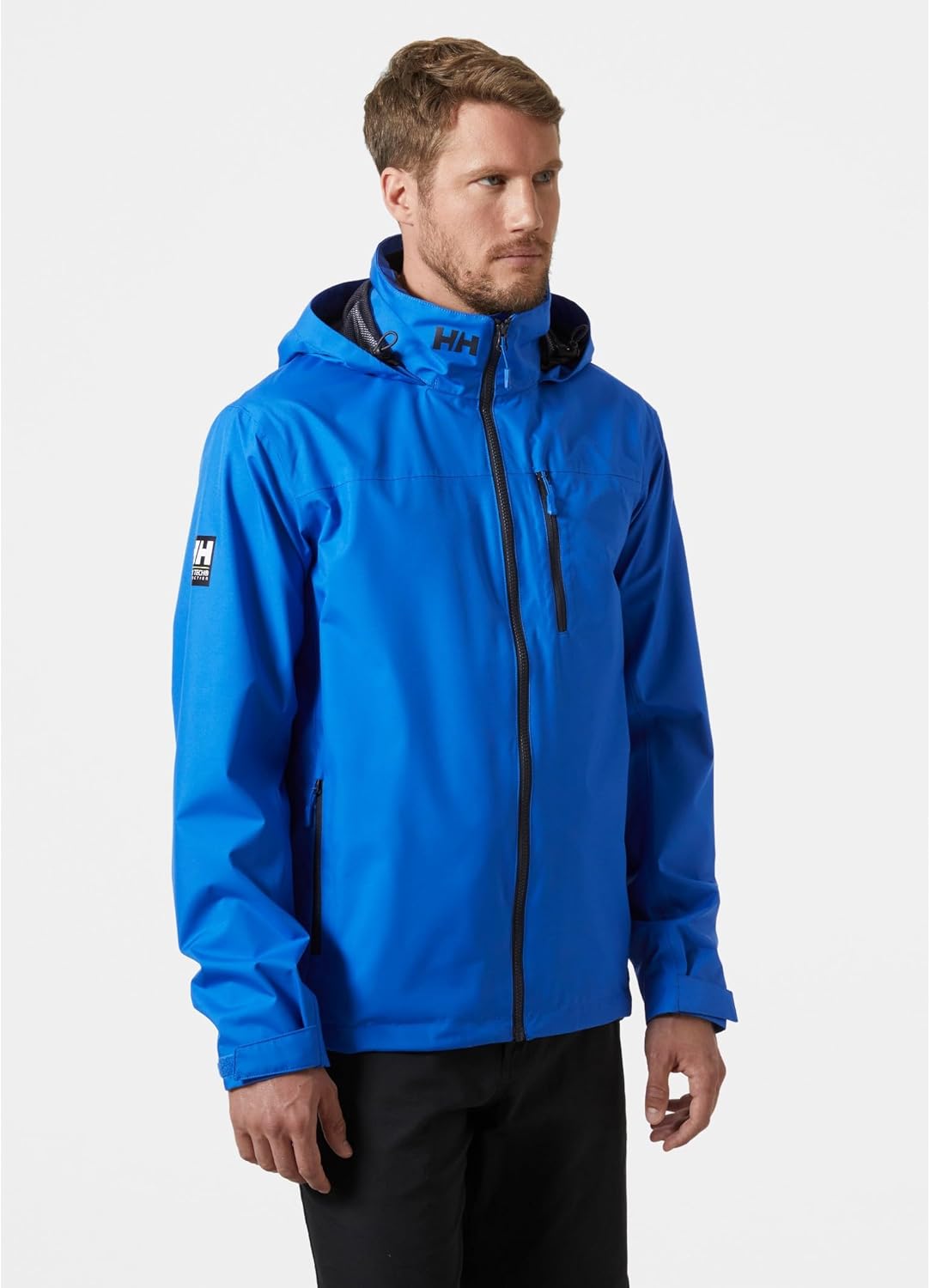 Helly-Hansen Mens Crew Hooded Waterproof Sailing Jacket - Image 2