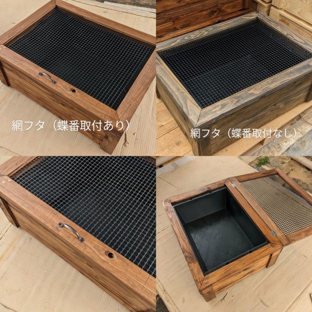 60㍑タイプ　トロ舟カバー　ビオトープ　メダカ・金魚他飼育セット　木枠カバー Amazon.co.jp: 60㍑タイプ トロ舟カバー ビオトープ メダカ