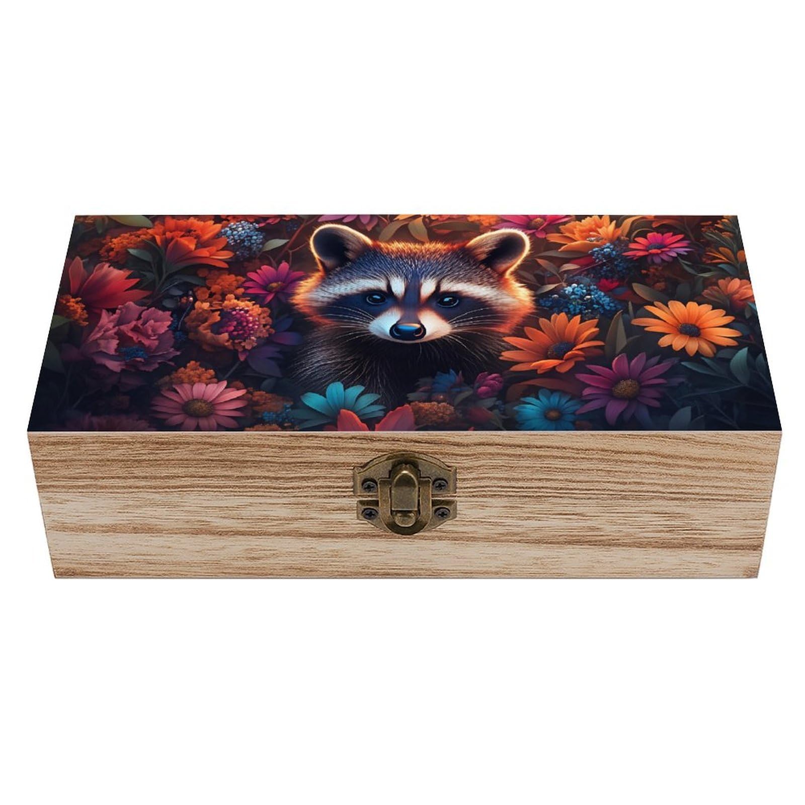 HLBSDM Whale Wooden Storage Box with Hinged Lid,Vintage Gift Box Natural Wood Keepsake Decorative Rustic Jewelry Box 7.9" L*3.9" W*2.3" H