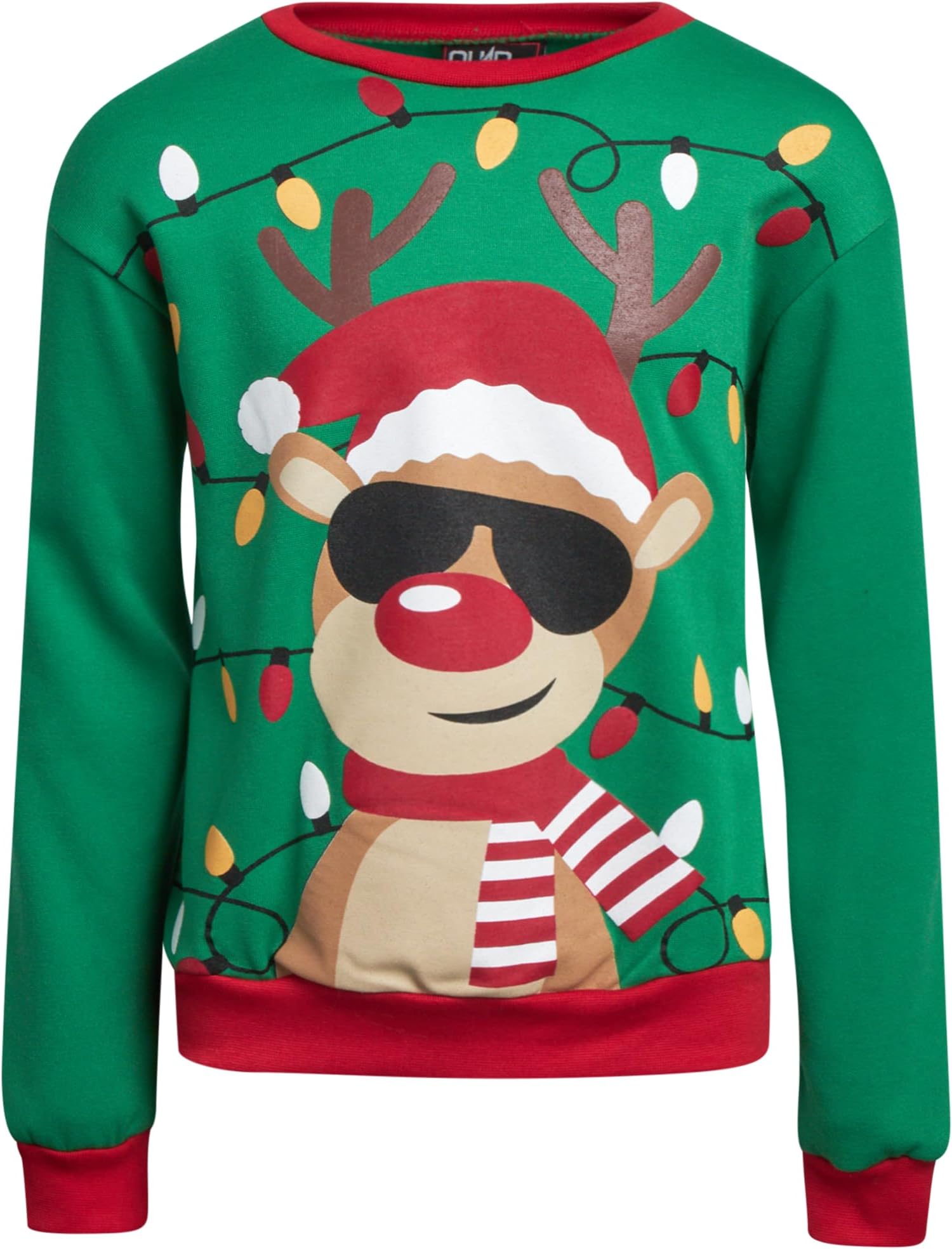 Quad SevenBoys Ugly Christmas Sweater - Soft Fleece Novelty Christmas Holiday Pullover Sweatshirt for Boys