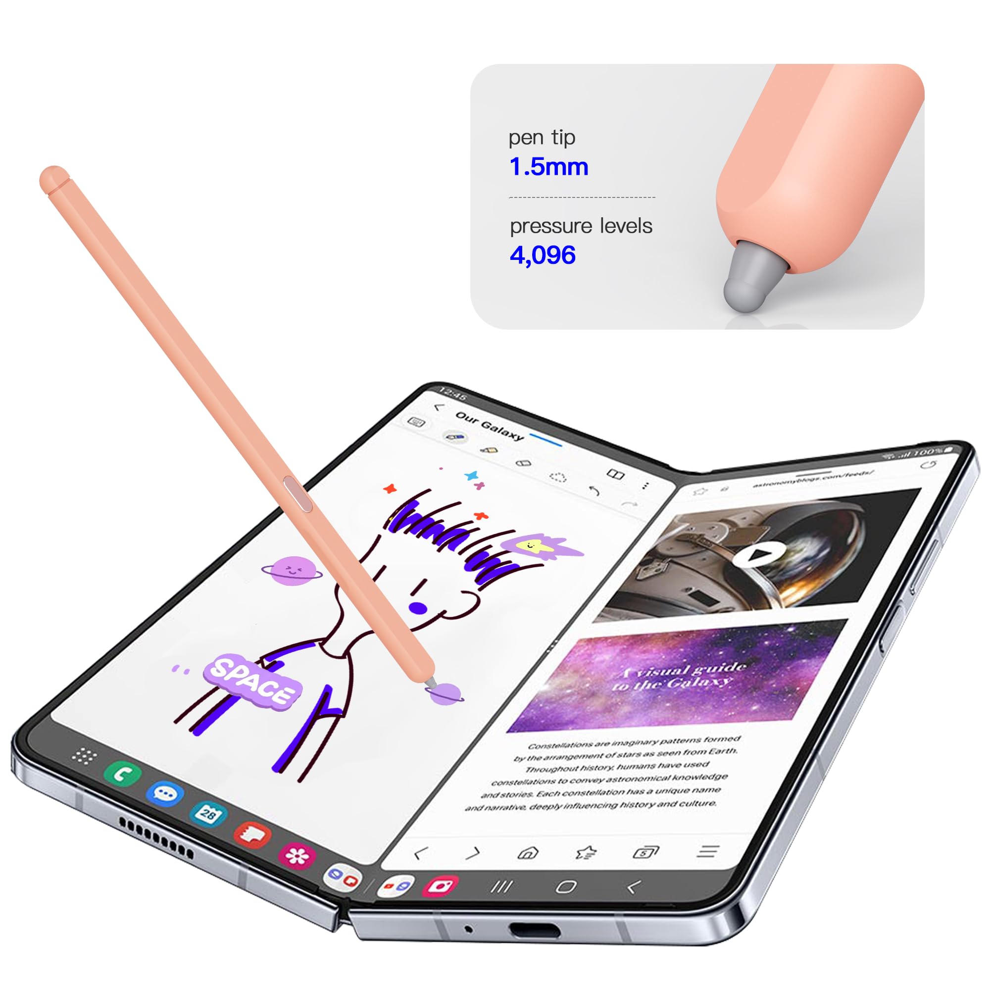 Amazon.com: Z Fold 5 S Pen Compatible for Samsung Galaxy Z Fold5