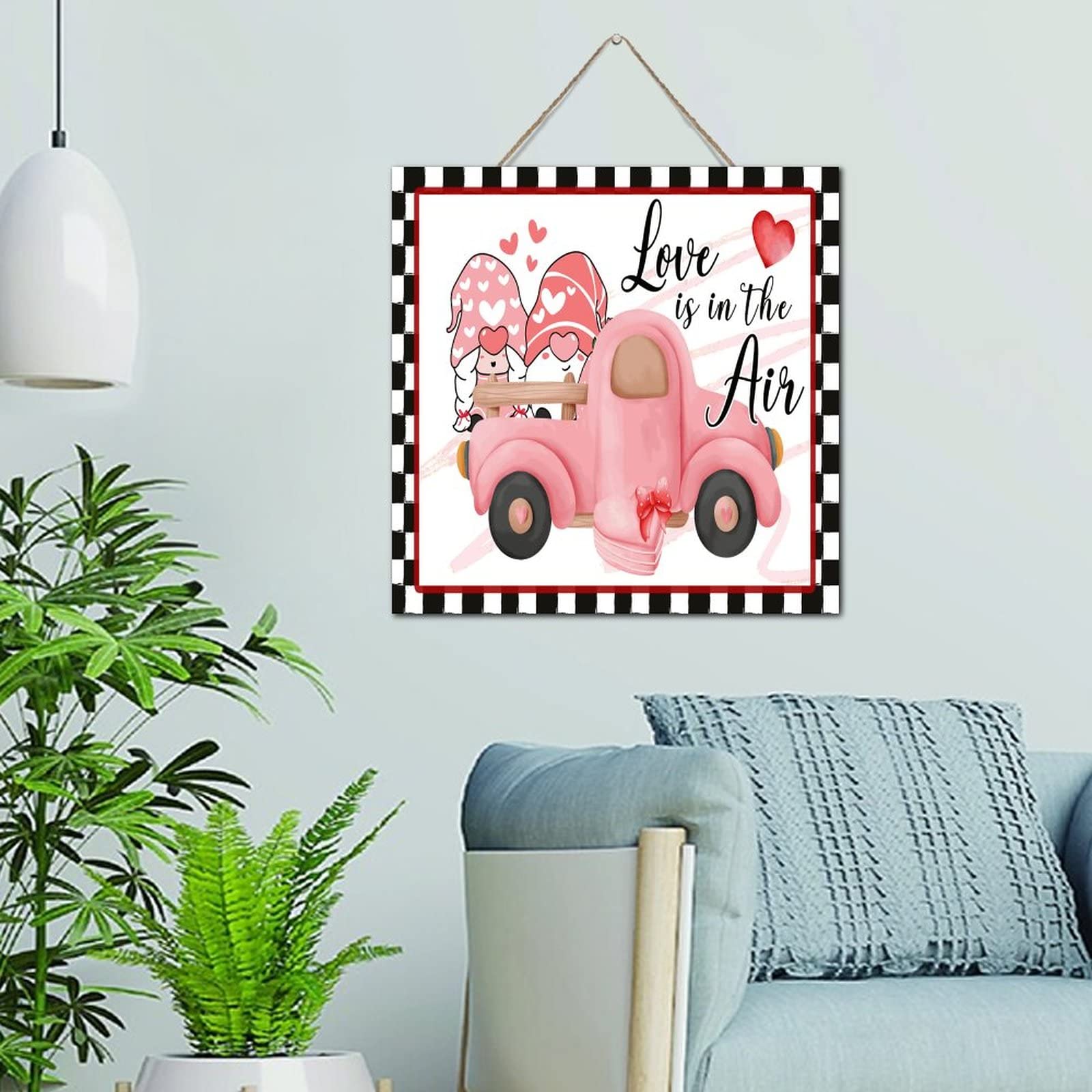 Panneau décoratif rustique pour célébrer l'amour à la maison
