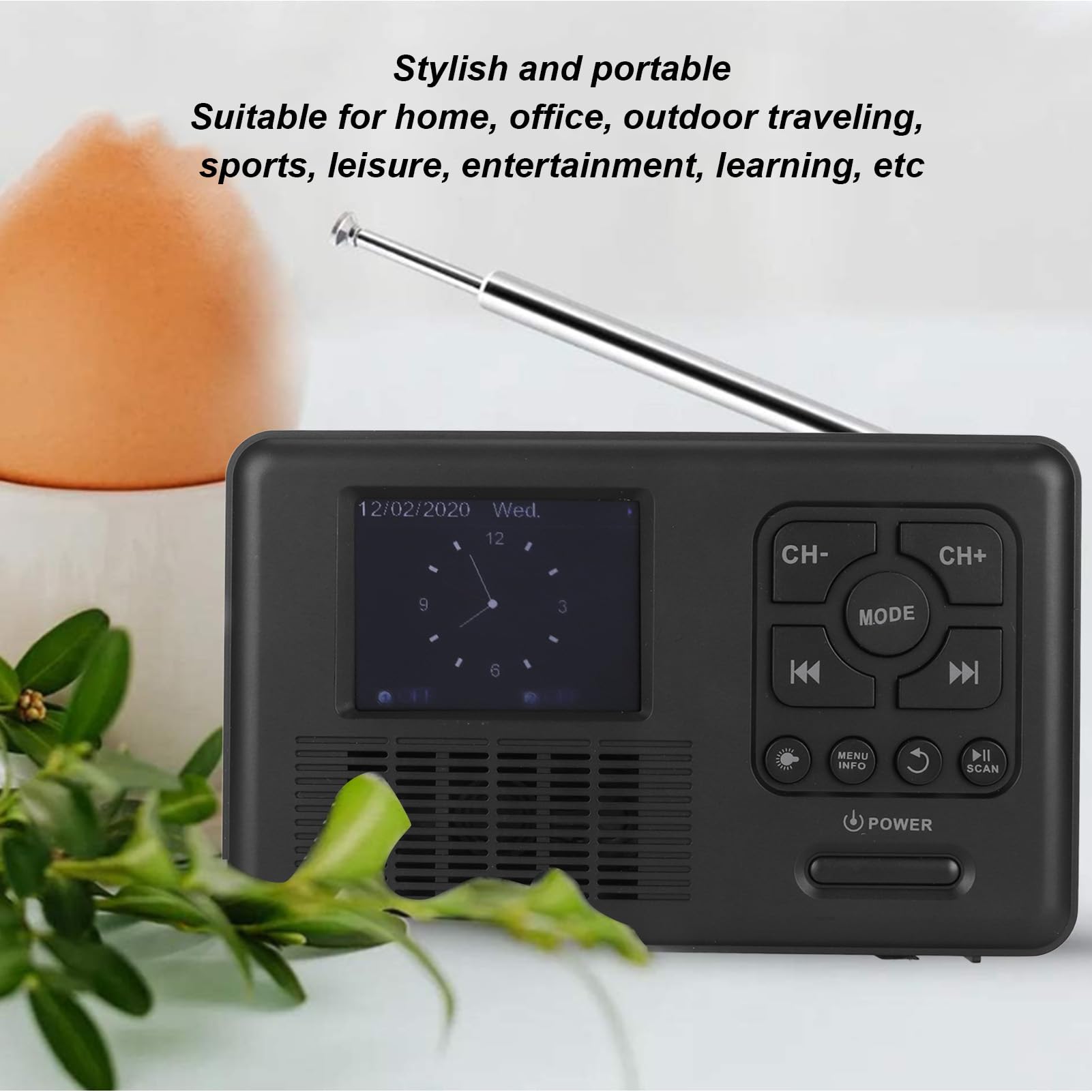 Radio D'urgence Solaire Et à Manivelle - FM/AM, Lampe Torche, Power Bank | 4 Modes D'alimentation