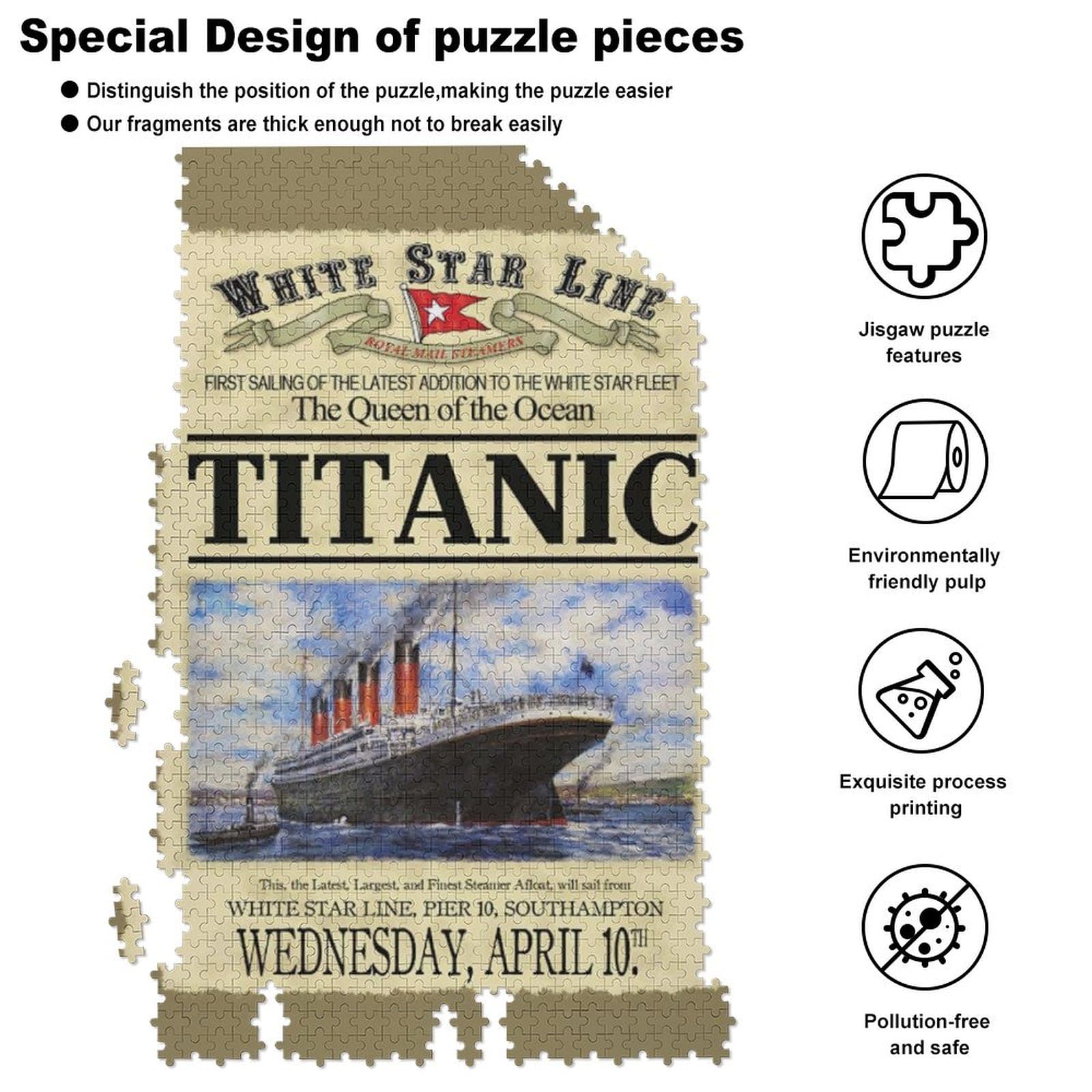 Amazon | Titanicタイタニック1 ジグソーパズル パターン