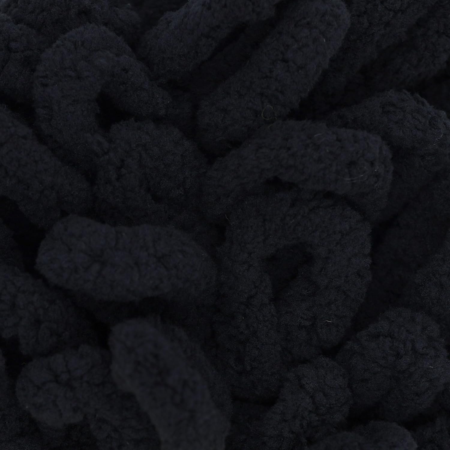 JubileeYarn Fun Finger Loops Yarn - 100g/Skein Jumbo Polyester - Black - 4 Skeins