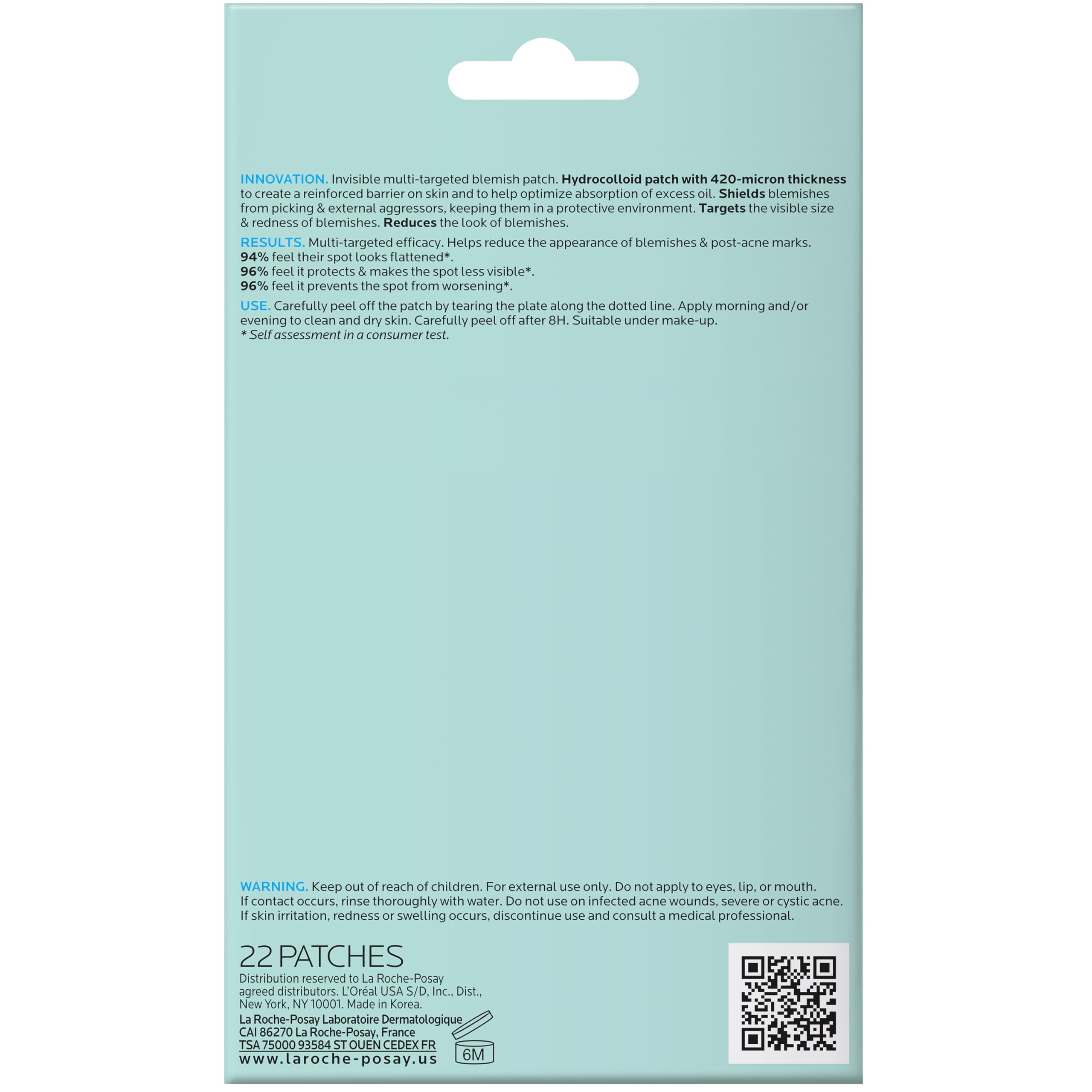 La Roche-Posay Effaclar Duo+M Patch Anti-Imperfezioni, Per Pelle a Tendenza Acneica, Imperfezioni Attenuate in 3 ore, Macchie Post-Acneiche Meno Visibili + Routine Correlate a Questo Prodotto