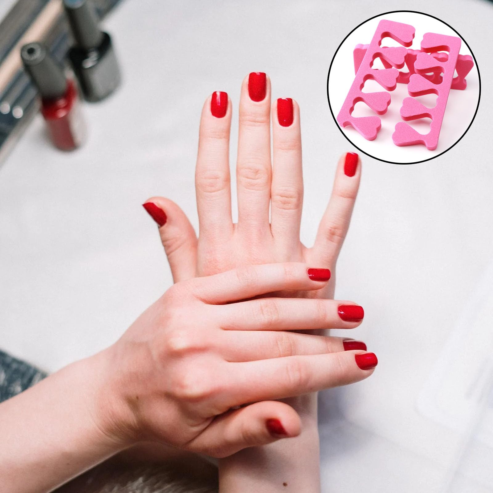 10 Pezzi Schiuma Separatori di Dita Spugna Divisori, divisori per dita in cotone, divisori per dita in cotone, separatori per dita, per unghie,adatti per nail art, pedicure, gel per sbavature