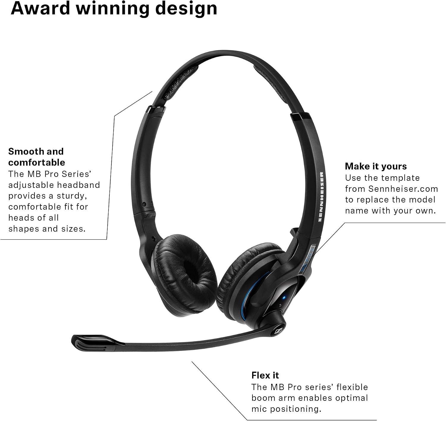 ゼンハイザー MB Pro 2 UC ワイヤレス Bluetooth ヘッドセット