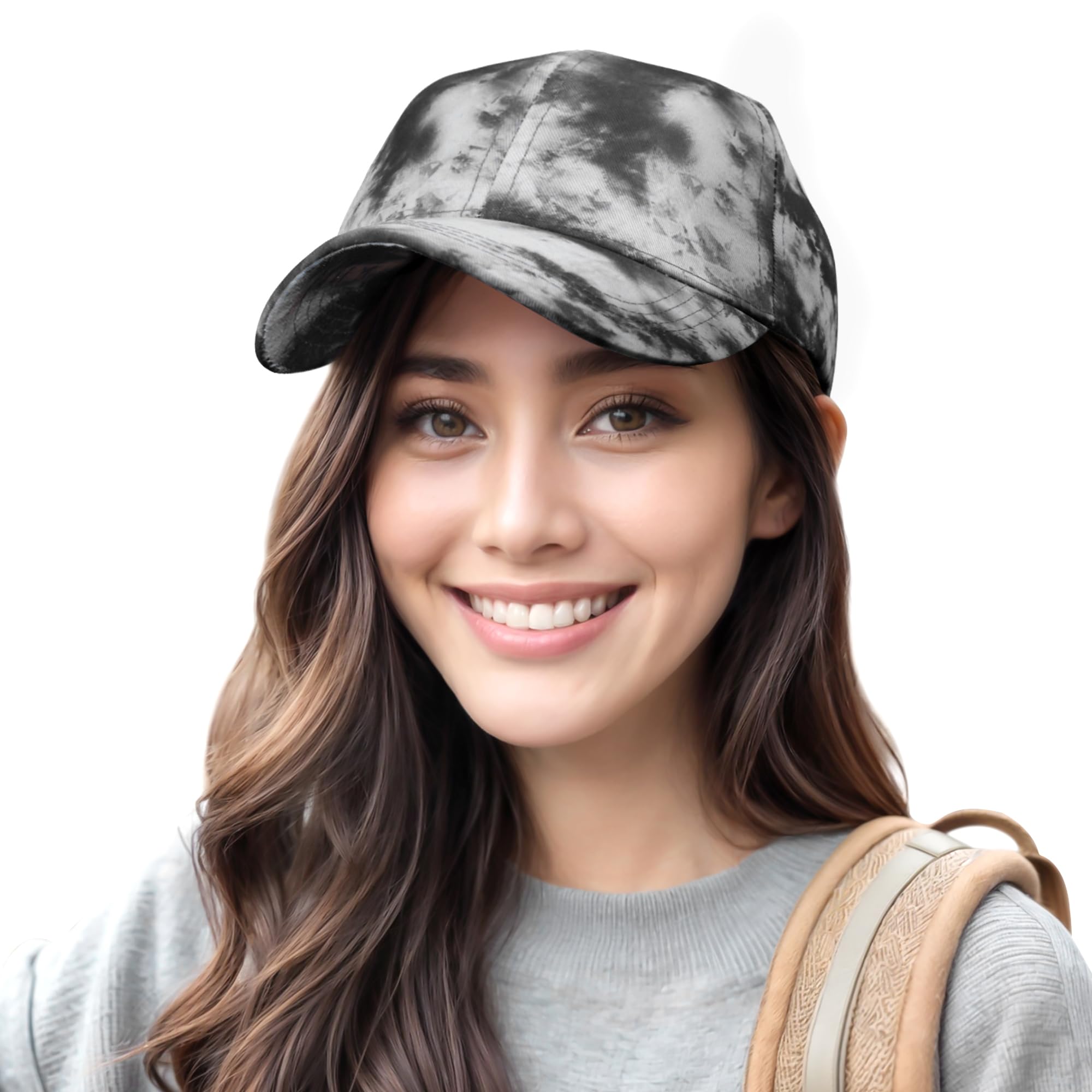 Women's Baseball Cap Cool Color Print Design Summer Hat for Teen Girls-image-23