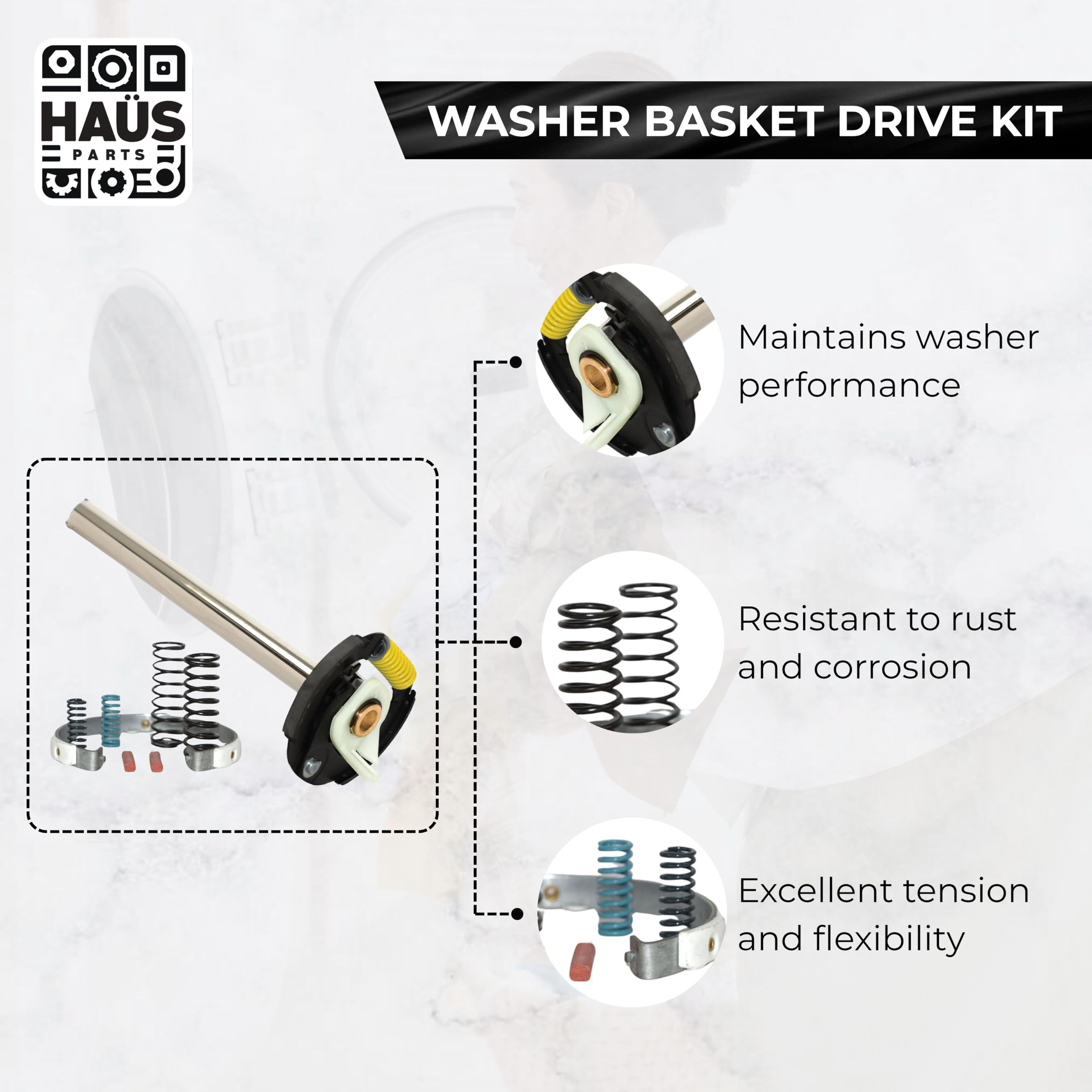 ◆ラグ◆ブラック◆厚みあり◆270×400◆Z-2605RG1◆ Amazon.com: Haüs Parts 285792 Washer Basket Drive Kit and Brake