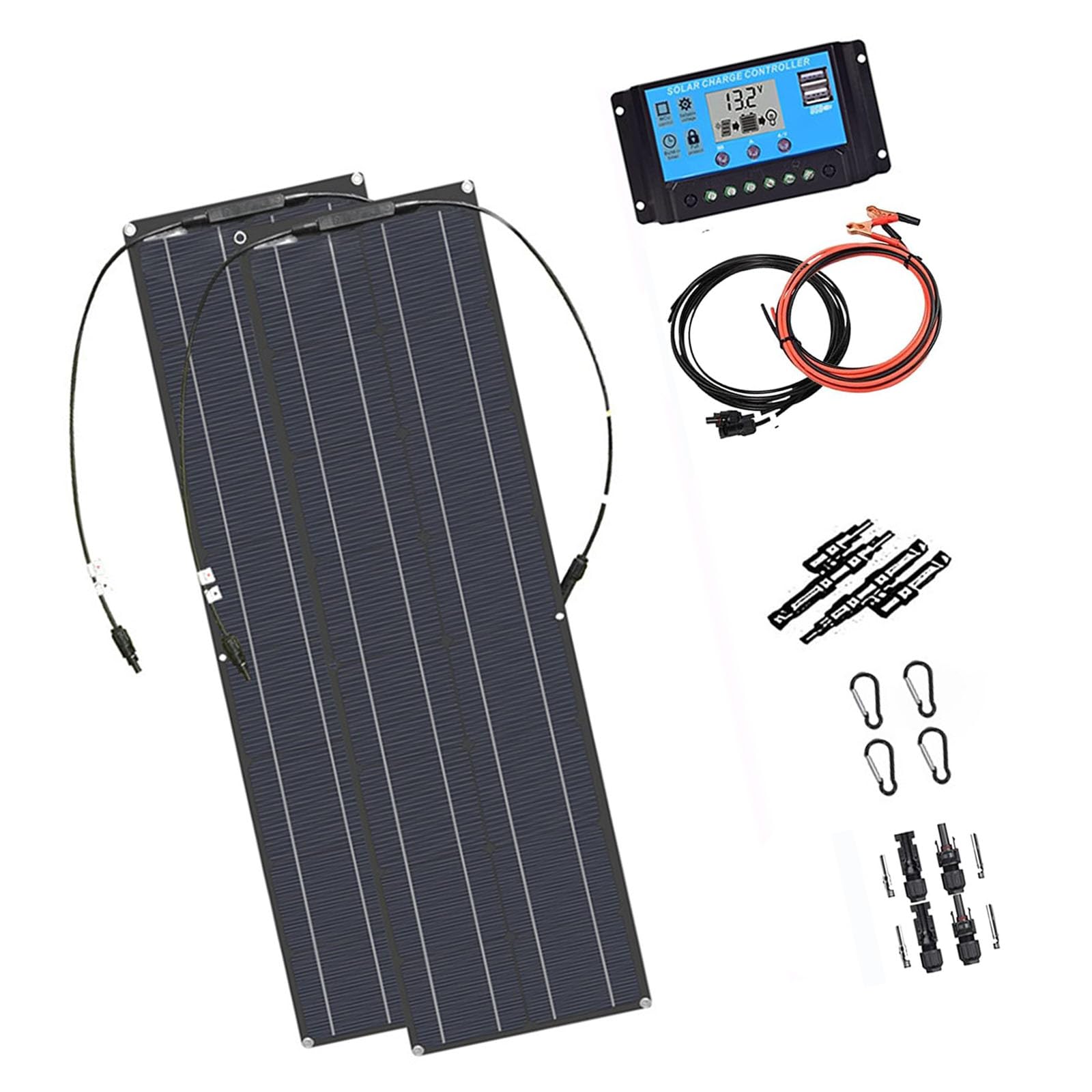 Di 2 Moduli Solari Con Gestione Automatica Per Energie Rinnovabili In Uso Esterno Facile Installare