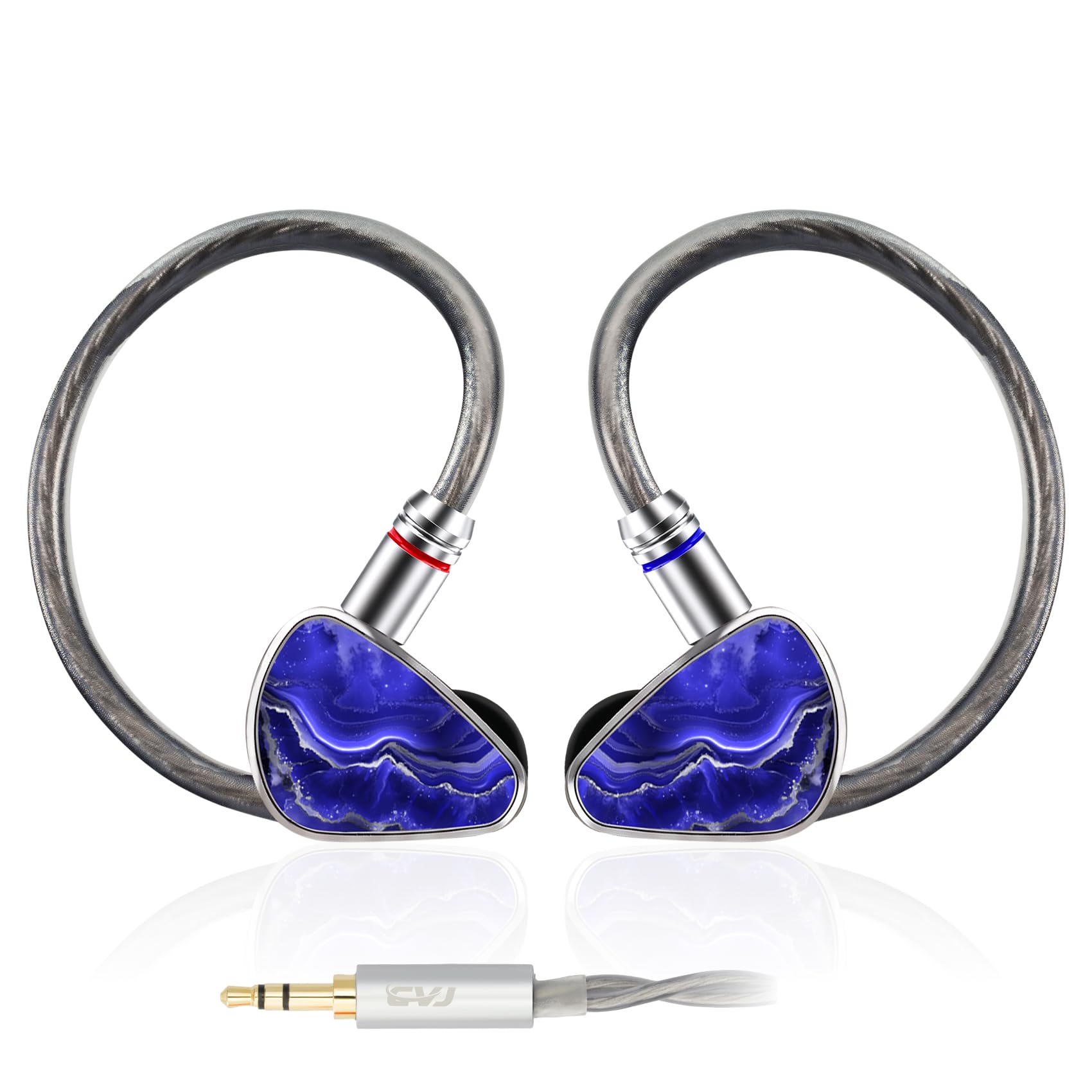 CVJ Kira Abyssia in-Ear Monitor Headphones, HiFi Wired Gaming Earbuds with Deep Bass, 0.7…