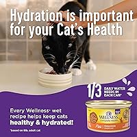 Vista 4 de Comida para gatos enlatada Wellness, comida húmeda, Púrpura