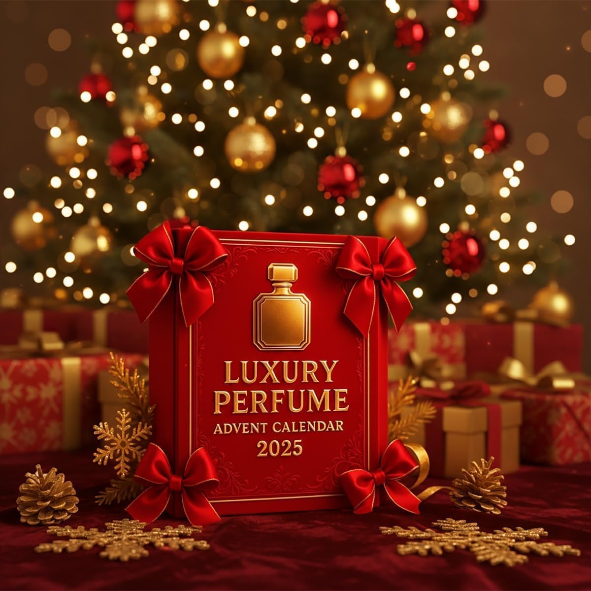 Calendario de Adviento de Perfume de Lujo 2025, Juego de Regalo de 24 Días, Fragancias de Diseñador para Mujeres y Hombres
