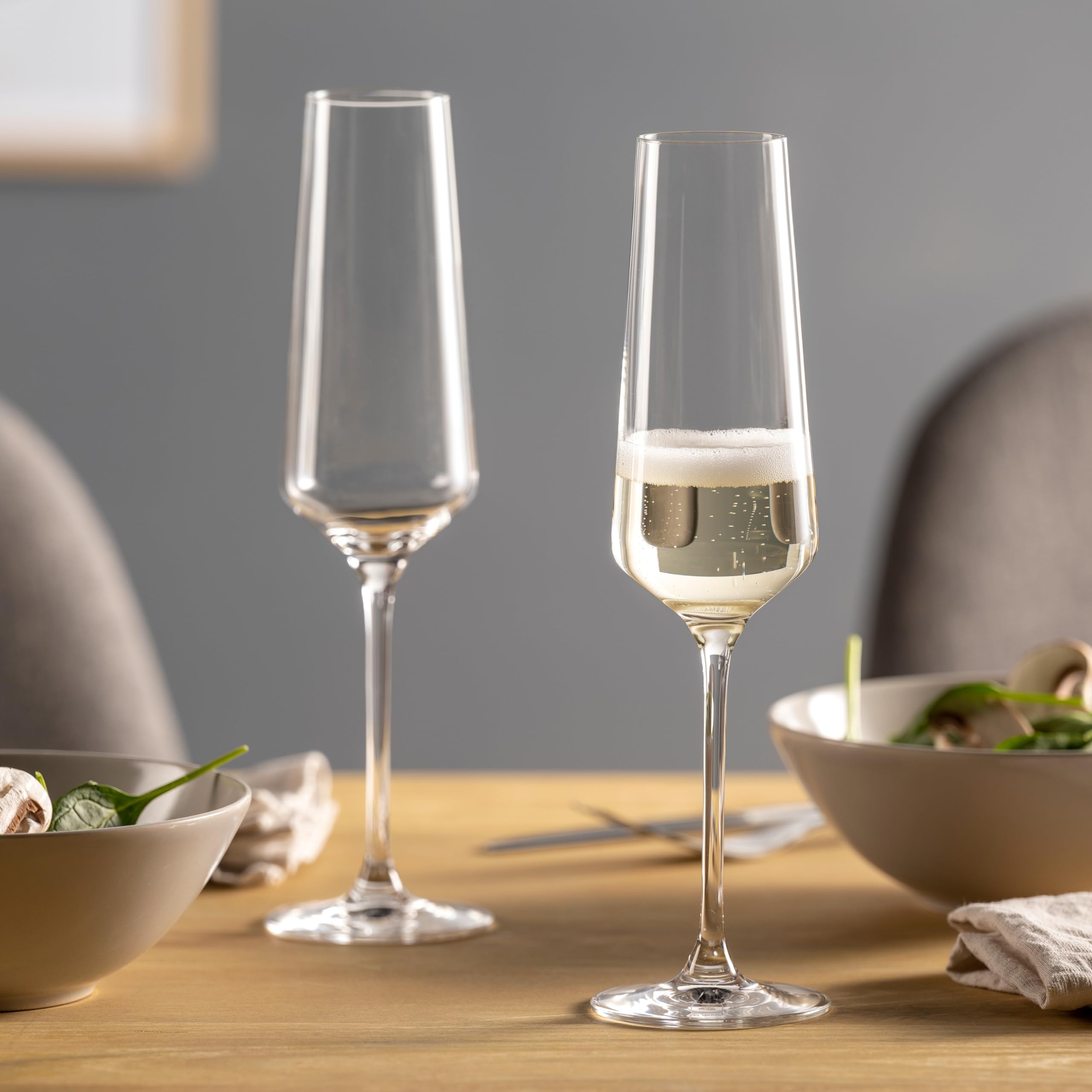 Leonardo Puccini 069525 Lot de 12 verres à vin blanc, vin rouge et champagne lavables au lave-vaisselle
