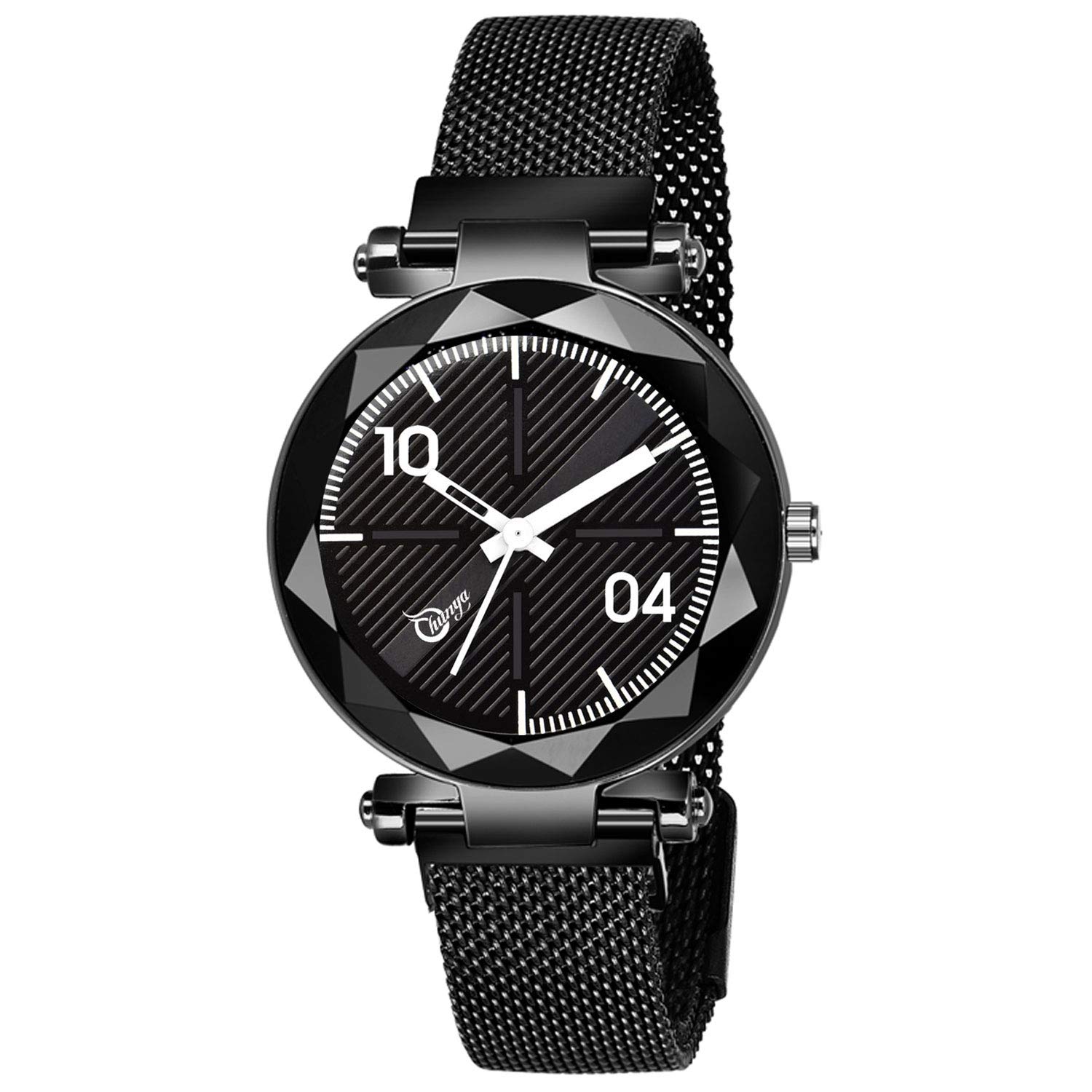 Shunya Black Round Diamond Dial with Latest Generation Black Magnet Belt Analogue Watch for Girls (B08HGV9X9T) Amazon Price History, Amazon Price Tracker