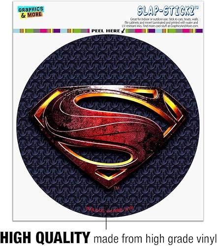 Miniatura 3 de Etiqueta engomada del parachoques del círculo de la Liga de la Justicia del logotipo de Superman de la película del coche