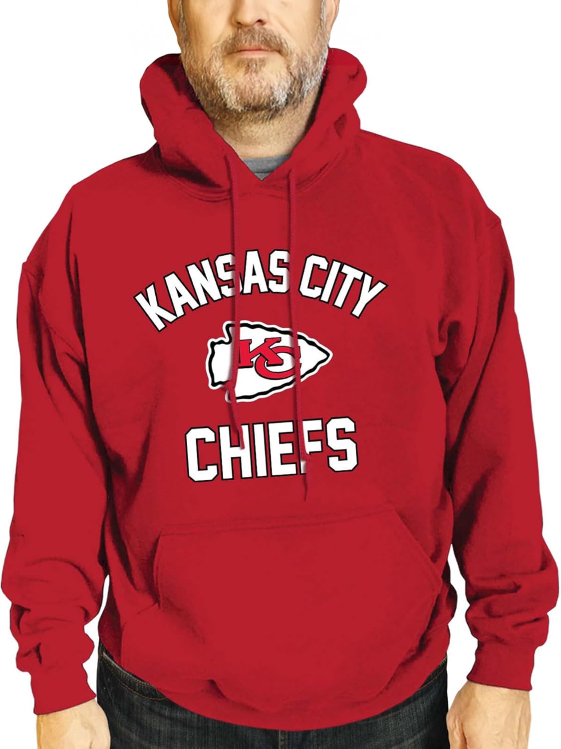 Team Fan Apparel NFL Adult Gameday Hooded Sweatshirt - Poly Fleece Cotton Blend - Stay Warm and Represent Your Team in Style