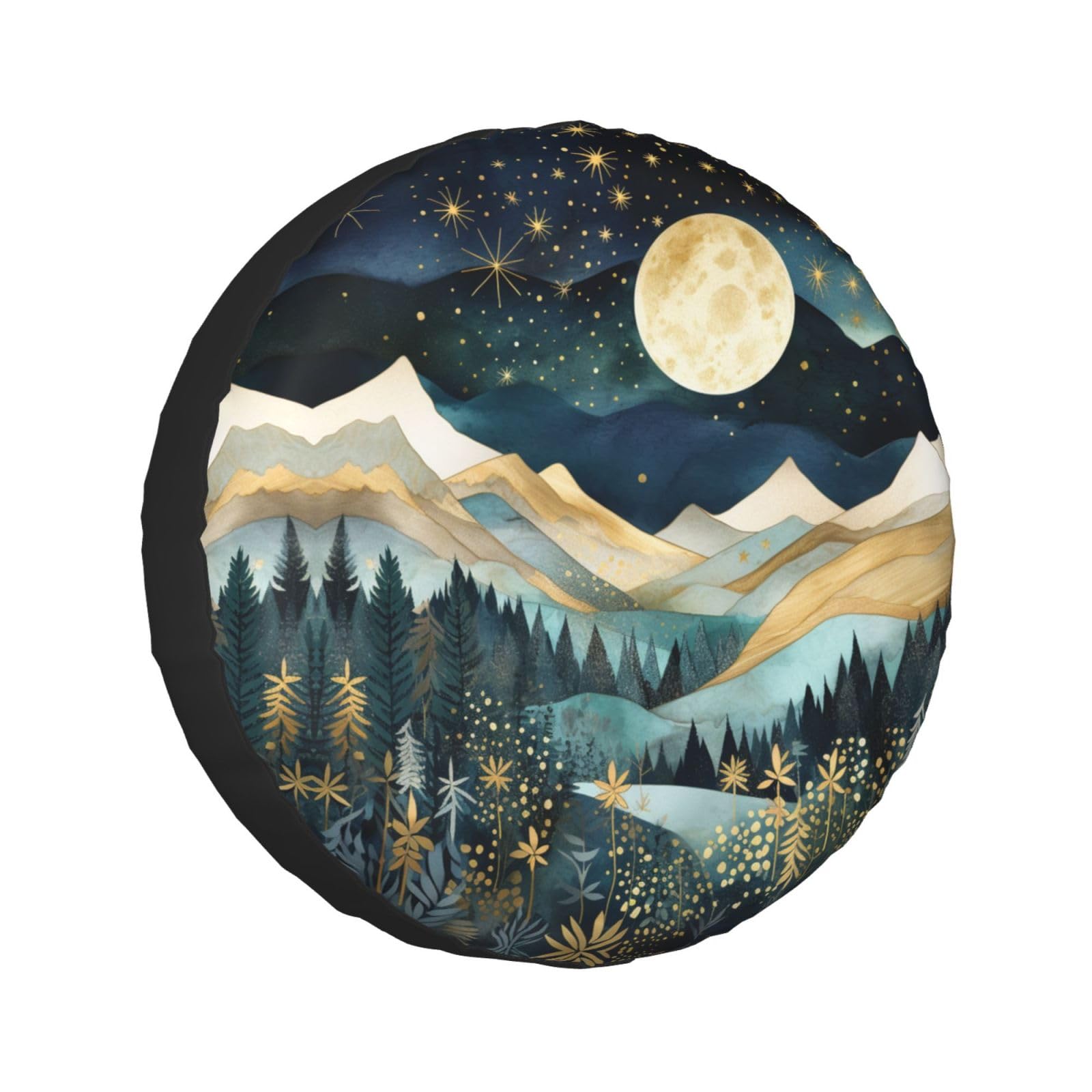 Mountain Natural Scenery - Protector de Rueda de Repuesto para decoración y protección contra la Intemperie para remolques, caravanas, SUV, Camiones, caravanas, remolques de Viaje, 14, 15, 16 y 17
