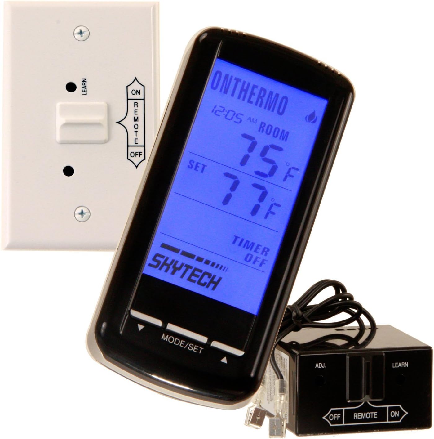 SkyTech SKY-5301 Fireplace-remotes-and-thermostats, Black
