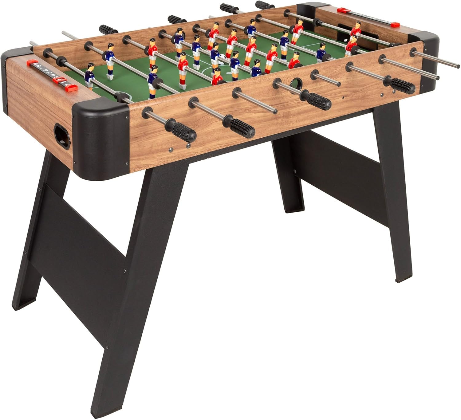 ColorBaby 85432 CB Games Futbolín para niños y Adultos, De Madera de Haya Resistente, Patas Metal, Marcadores manuales, 2-​4 Jugadores, 121x61x81 cm, Futbolines, Juegos fútbol niño, Juguetes 6 años