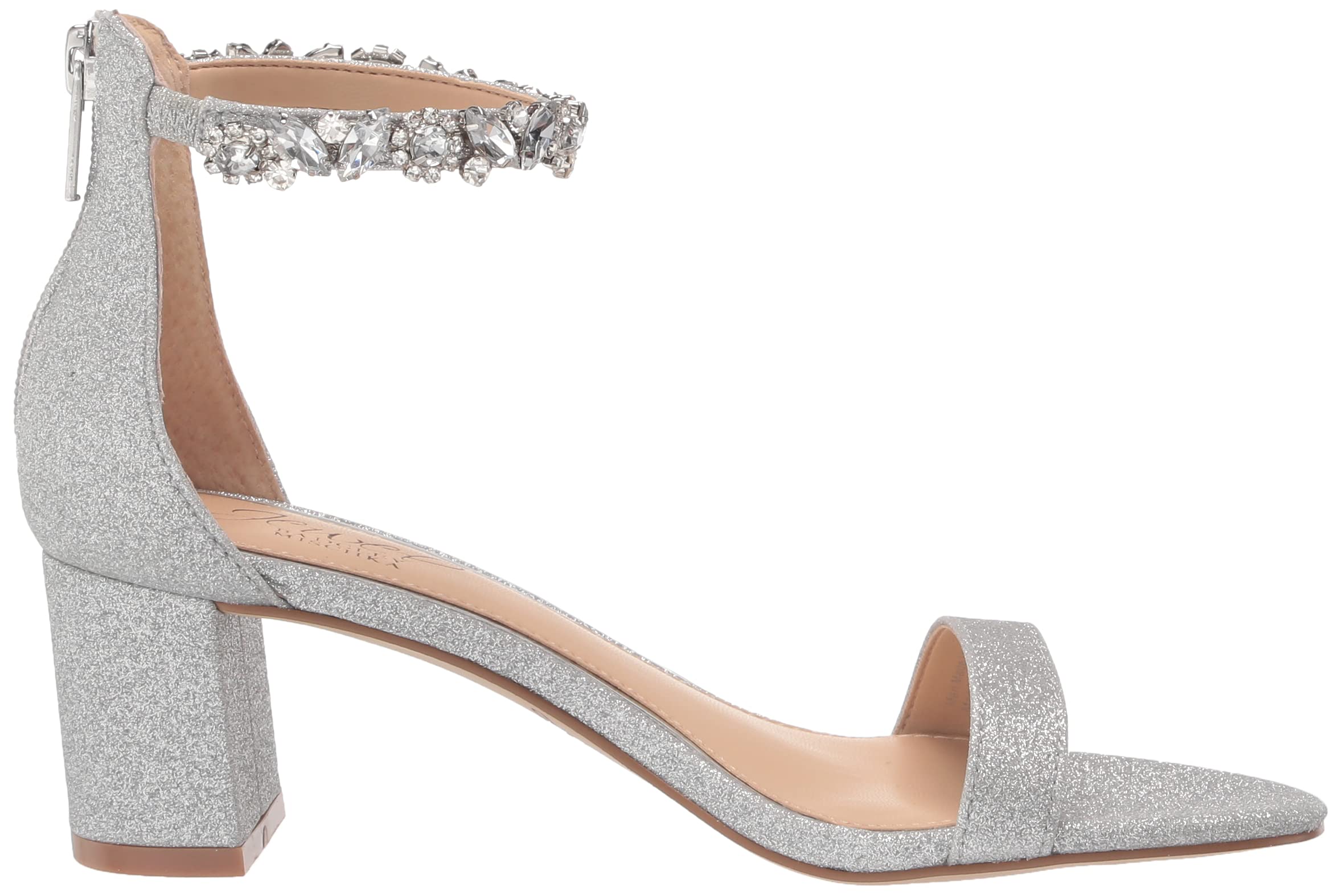 Jewel Badgley Mischka Catalina Open Toe Block Heel