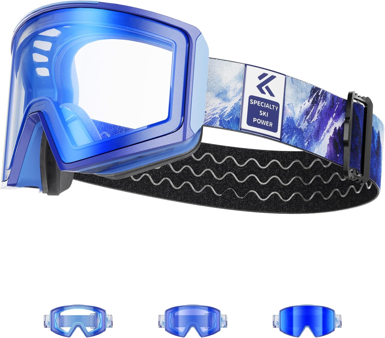 KAPVOE Photochromic ski goggles...