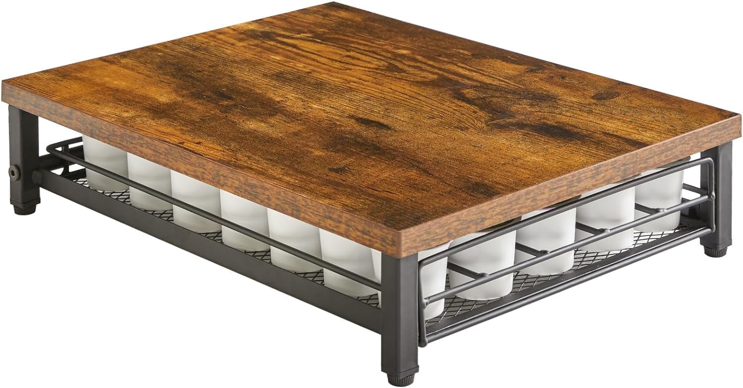 INDIDECOR 48469 Classic Coffee Pod Drawer Holder for K Cup, 35 Capacity Capsule Storage Organizer,Under, Home Kitchen Coffee Pods Holder Counter cafe Station