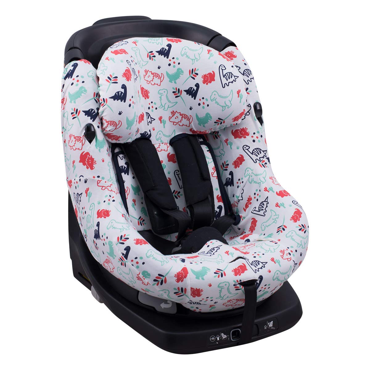 JYOKO Kids Housse pour siège Auto bébé en Coton Compatible avec Bébé Confort AxissFix (Dino Party)