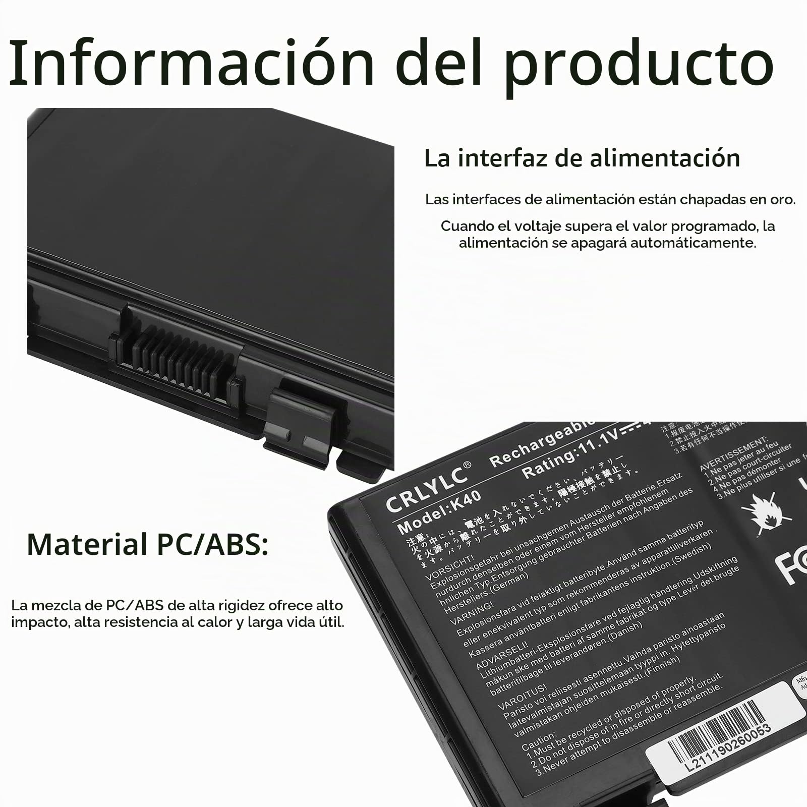 A32-F82 A32-F52 batería de para Portátil ASUS X5C K40 K40IJ K40IN K50 K50AB K50AE K50AF K50ID K50IE K50IJ K50C K50I K50IJ K50IN K61IC K70 K70I K70IJ K70IO L0690L6 L0A2016 X70 X5DIJ X5A X5DC