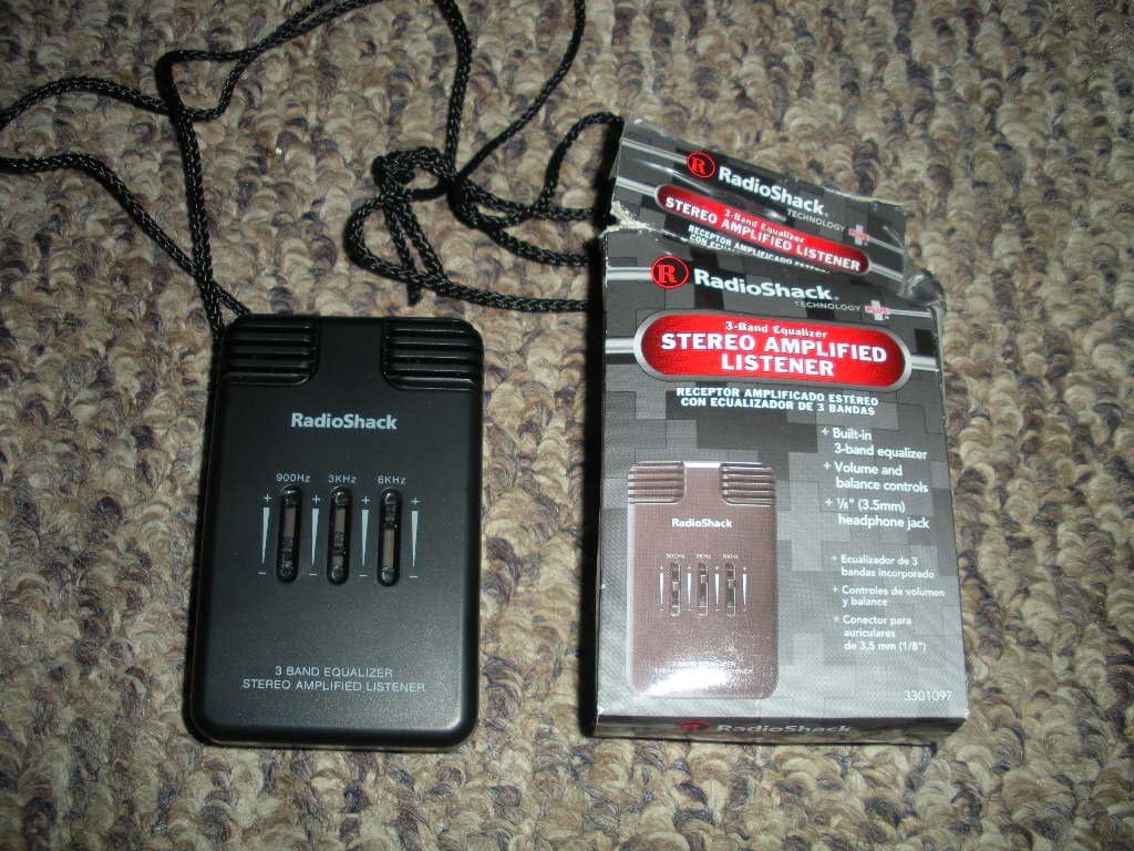 RadioShack Stereo Amplified Listener with 3-Band Equalizer - Compact, Portable - Fits All Headphones with 1/8" Plug