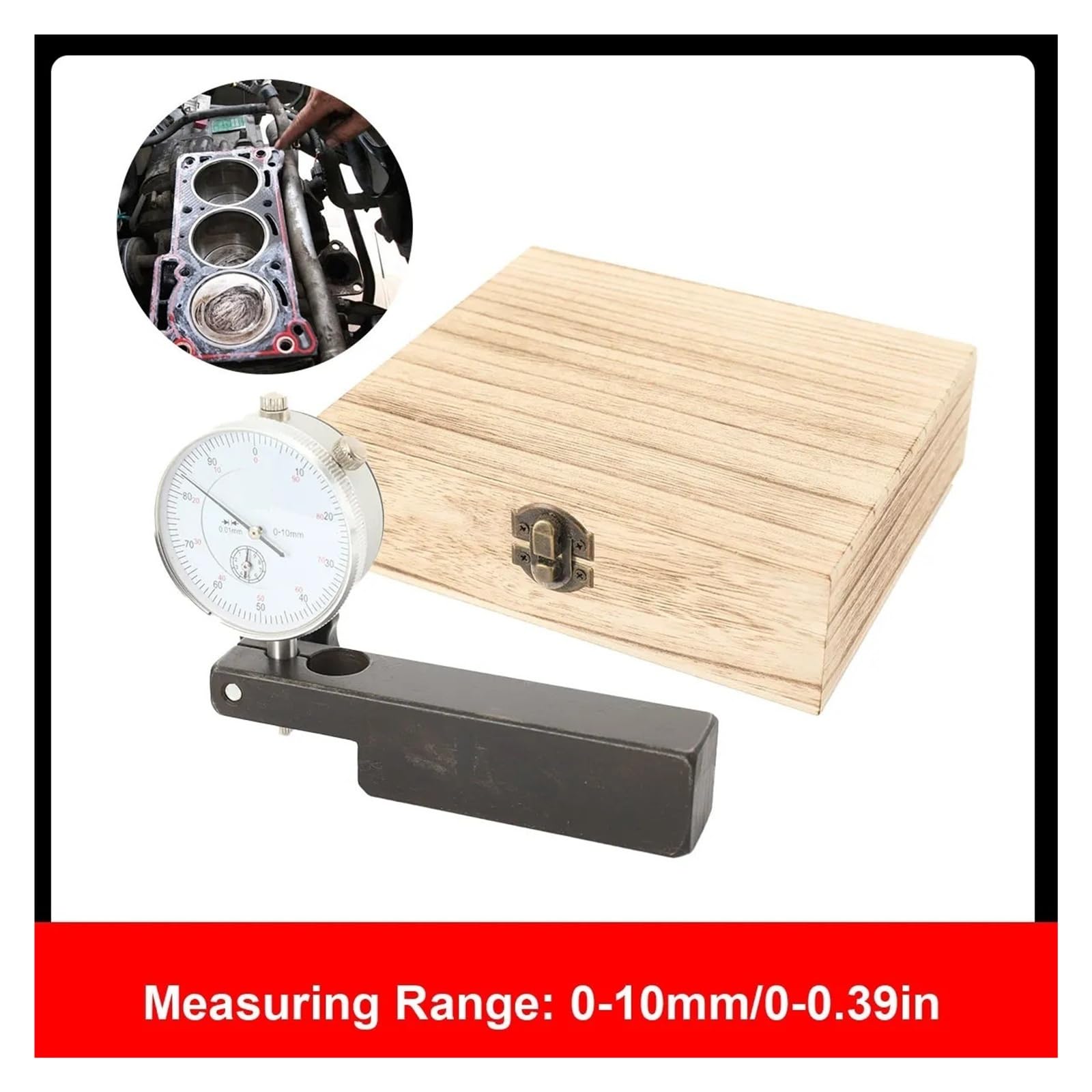 Indicateur à cadran, Indicateur à cadran 0-10mm, indicateur métrique, outils de mesure 0.01mm