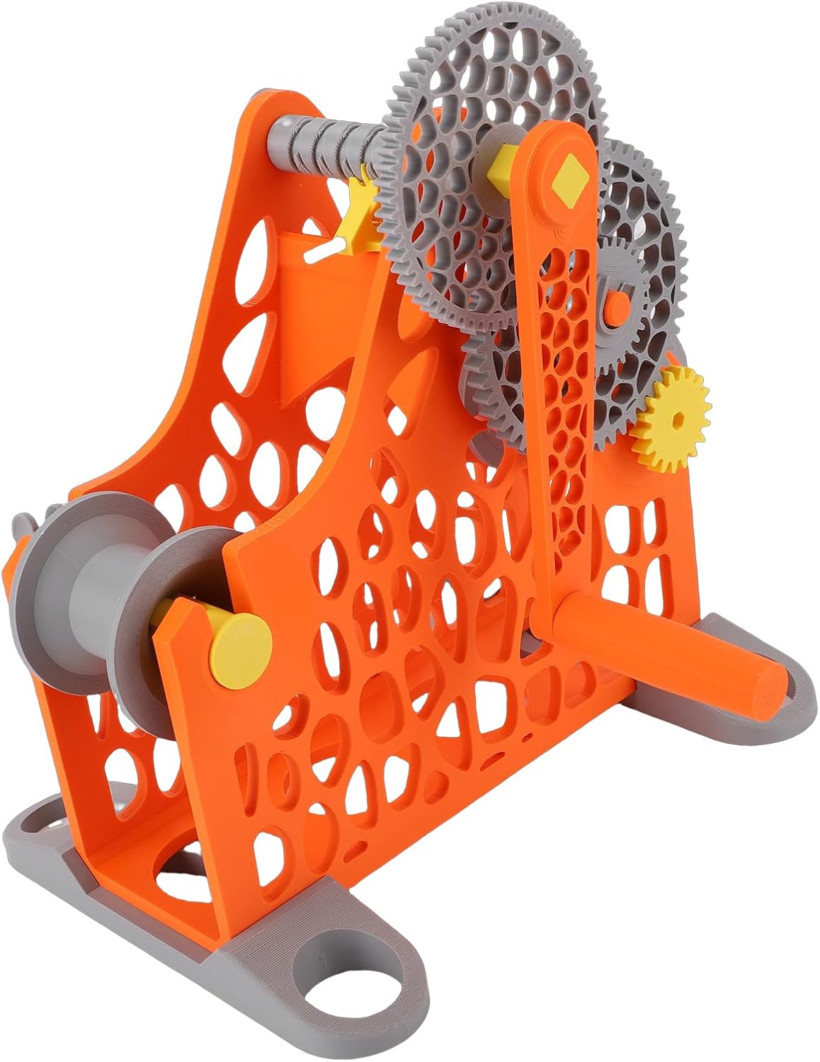 ASHATA 3D Printer Filament Respooler, Hand Crank 1kg 3D Printer Filament Rewinder Detachable Modular Design Spool Rewinder, for Printing, Welding, Textile Work, Daily Crafts