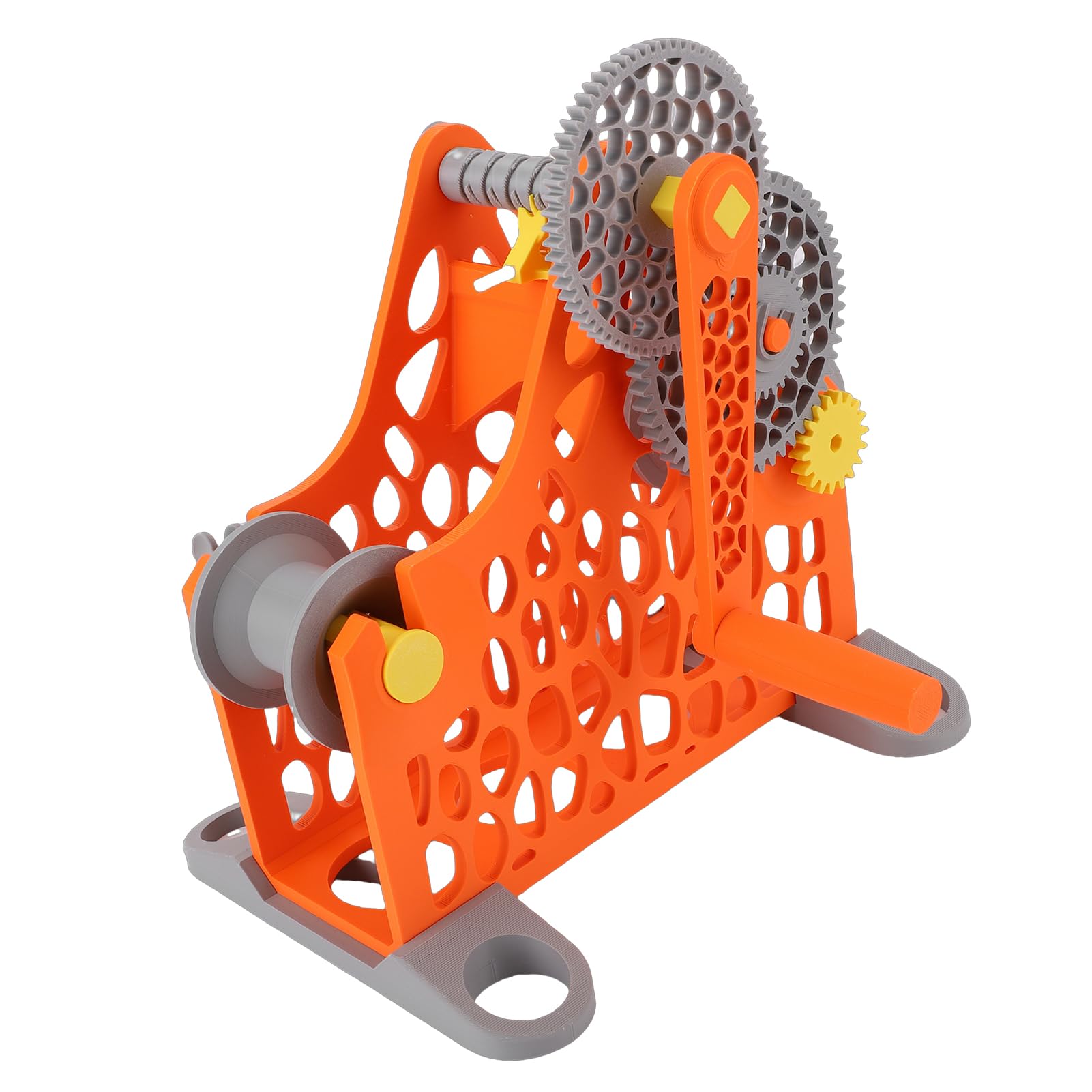 Nawijak na szpulę do Drukarek 3D, Ręcznie Korbowany 1kg Nawijak na szpulę, Odłączany o Modułowej Konstrukcji z Wydajnym Przewijaniem, Idealny do Drukowania 3D, Spawania, Prac Tekstylnych i