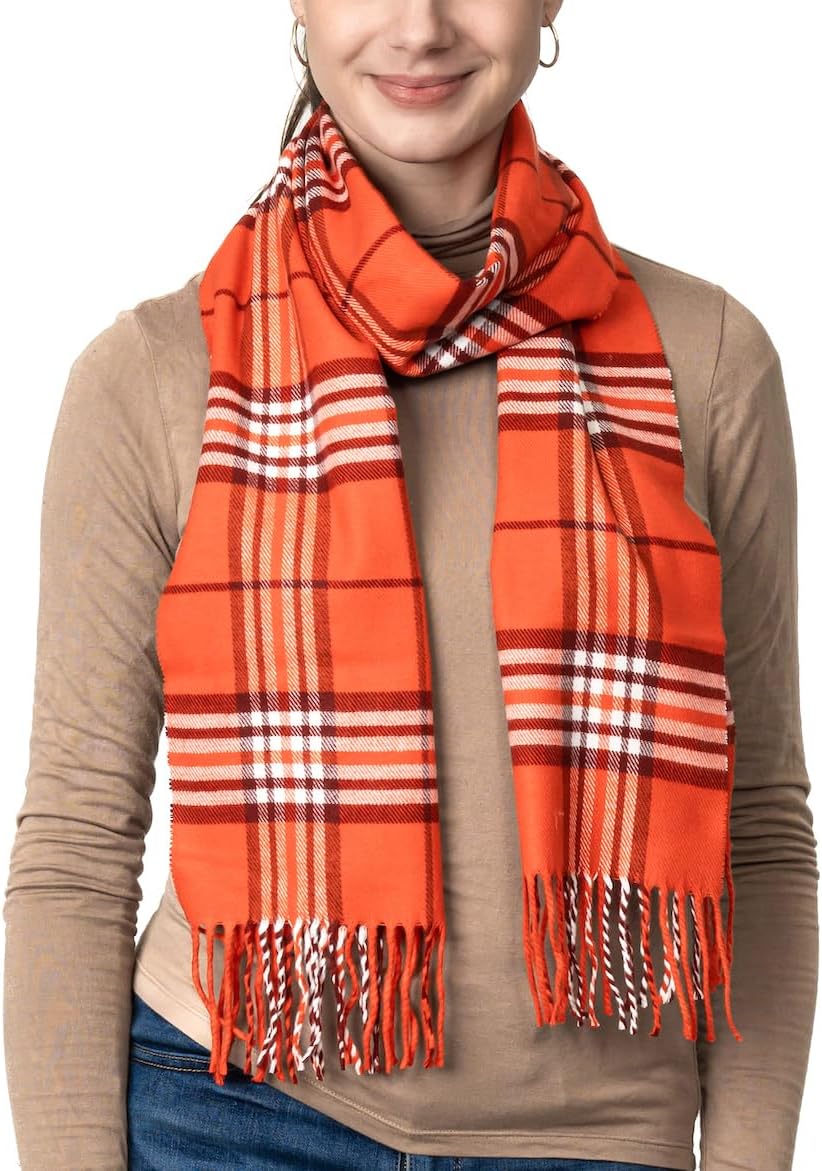 Achillea Scottish Tartan Plaid Scarf - Warm Cashmere Feel Winter Scarf, Scarves for Holiday, Christmas & Daily Wear - Image 3