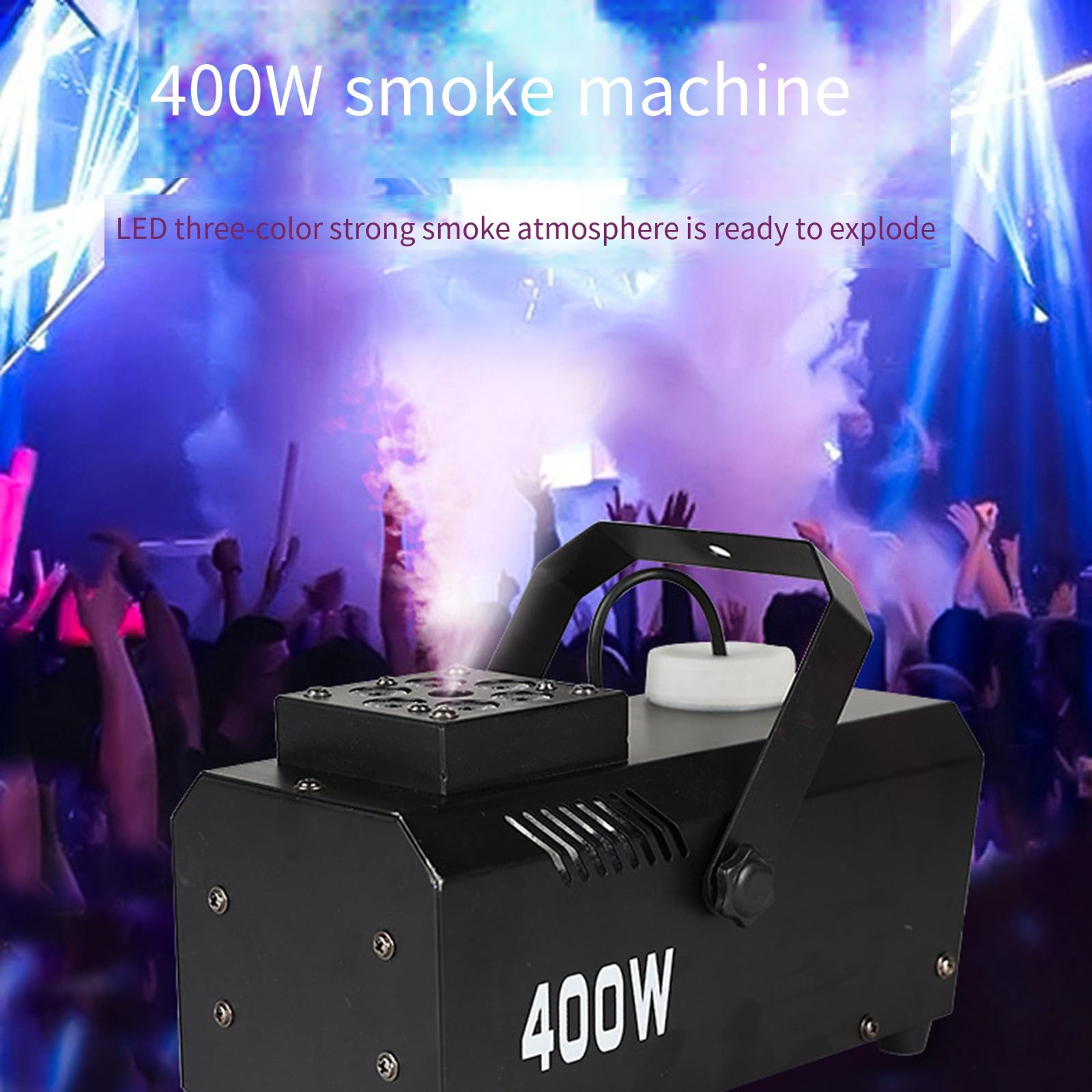 Macchina del Fumo a Colonna d'Aria telecomandata da 400 W, Bar per palcoscenici Nuziali, Macchina del Fumo a Colori a LED con Luce, Macchina del Fumo ad Effetto