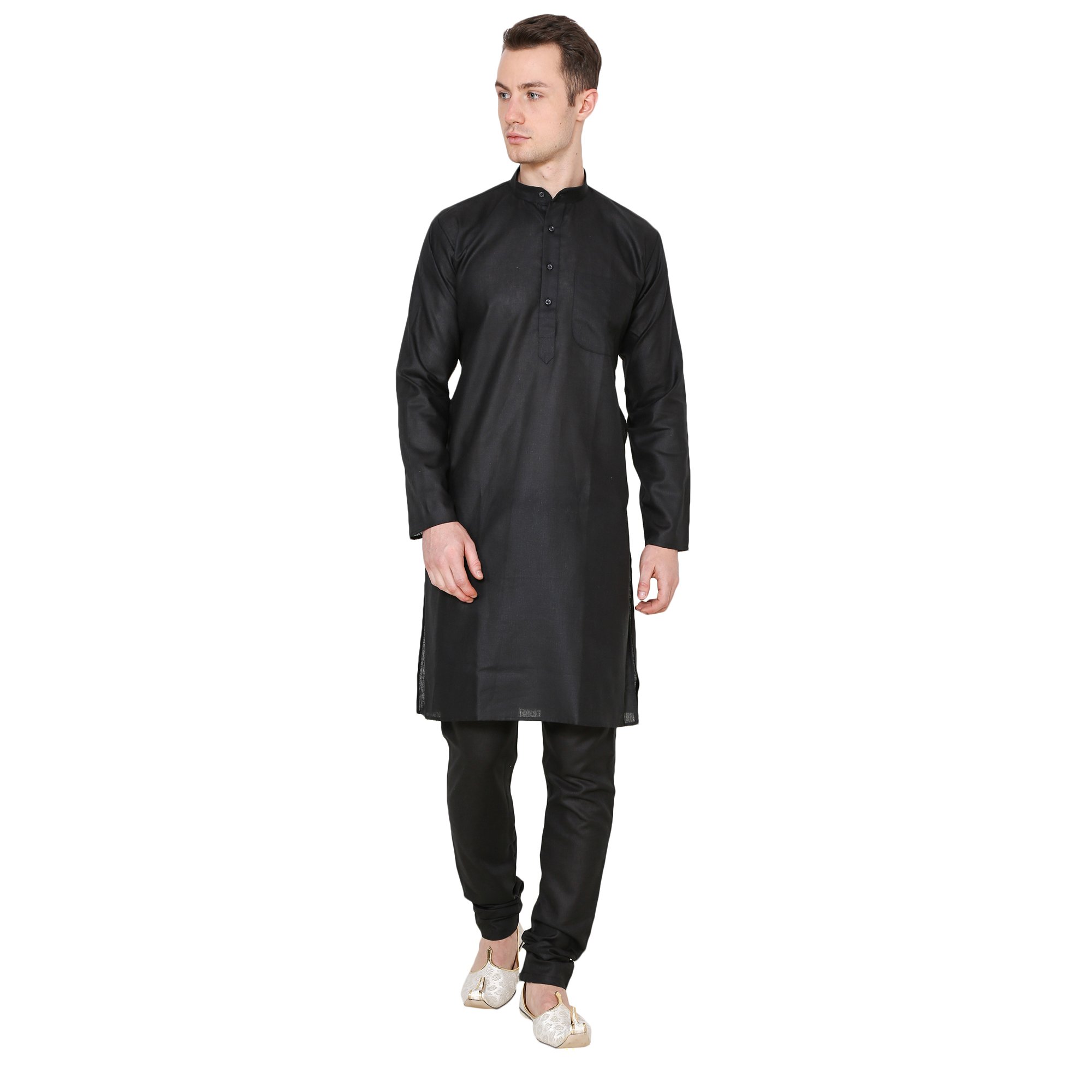 royal kurta Men's Cotton Linen Kurta Pyjama-picture-5
