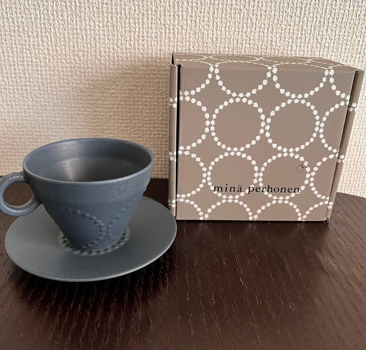 Amazon.co.jp: 《》ミナペルホネン タンバリン カップ&ソーサー ダーク 
