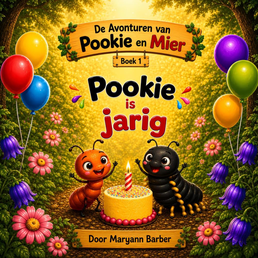 Pookie is jarig: De Avonturen van Pookie en Mier - Boek 1