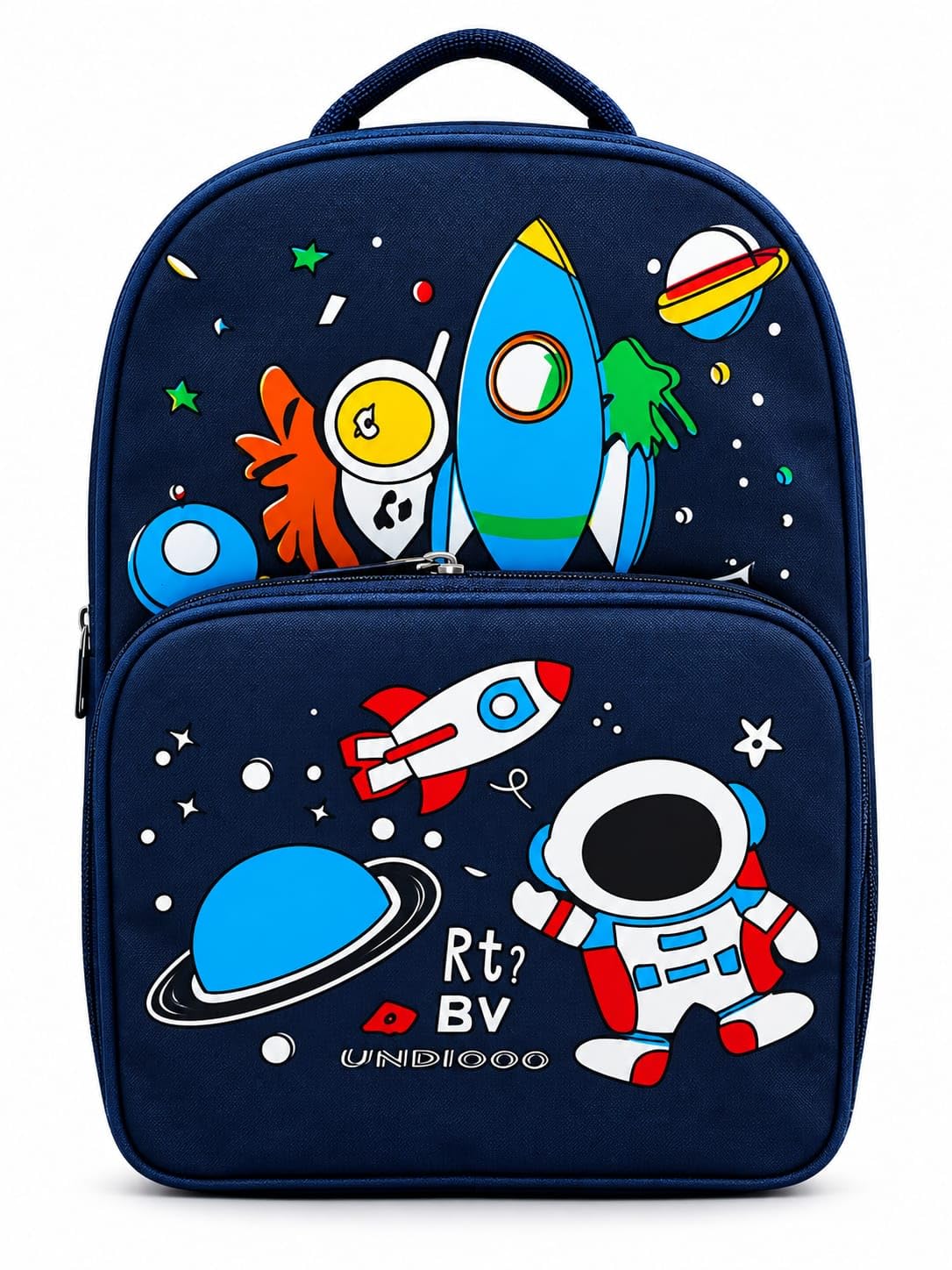 Kids Space Theme School Bag Navy Blue-image-32