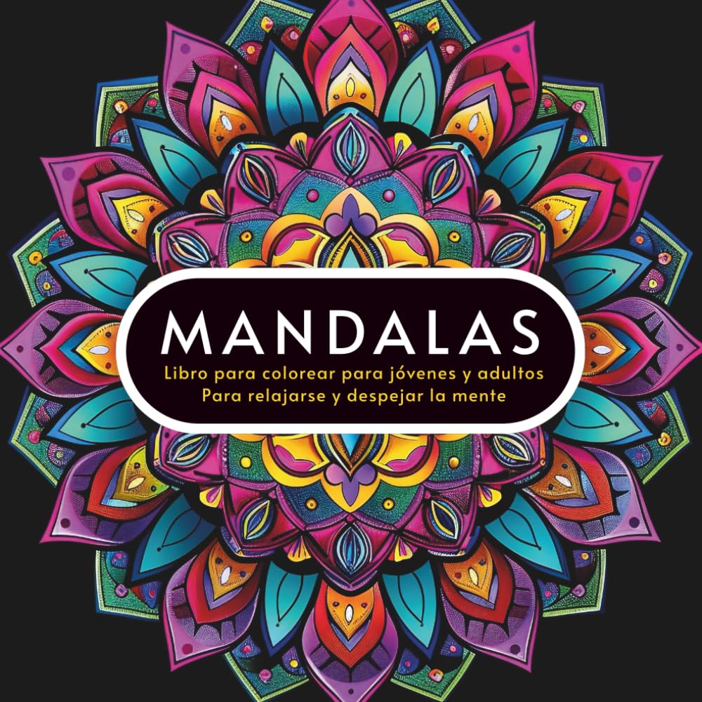 MANDALAS – Libro para Colorear para Adultos: Meditación creativa con 50 diseños relajantes para aliviar el estrés, calmar la mente y reconectar contigo mismo