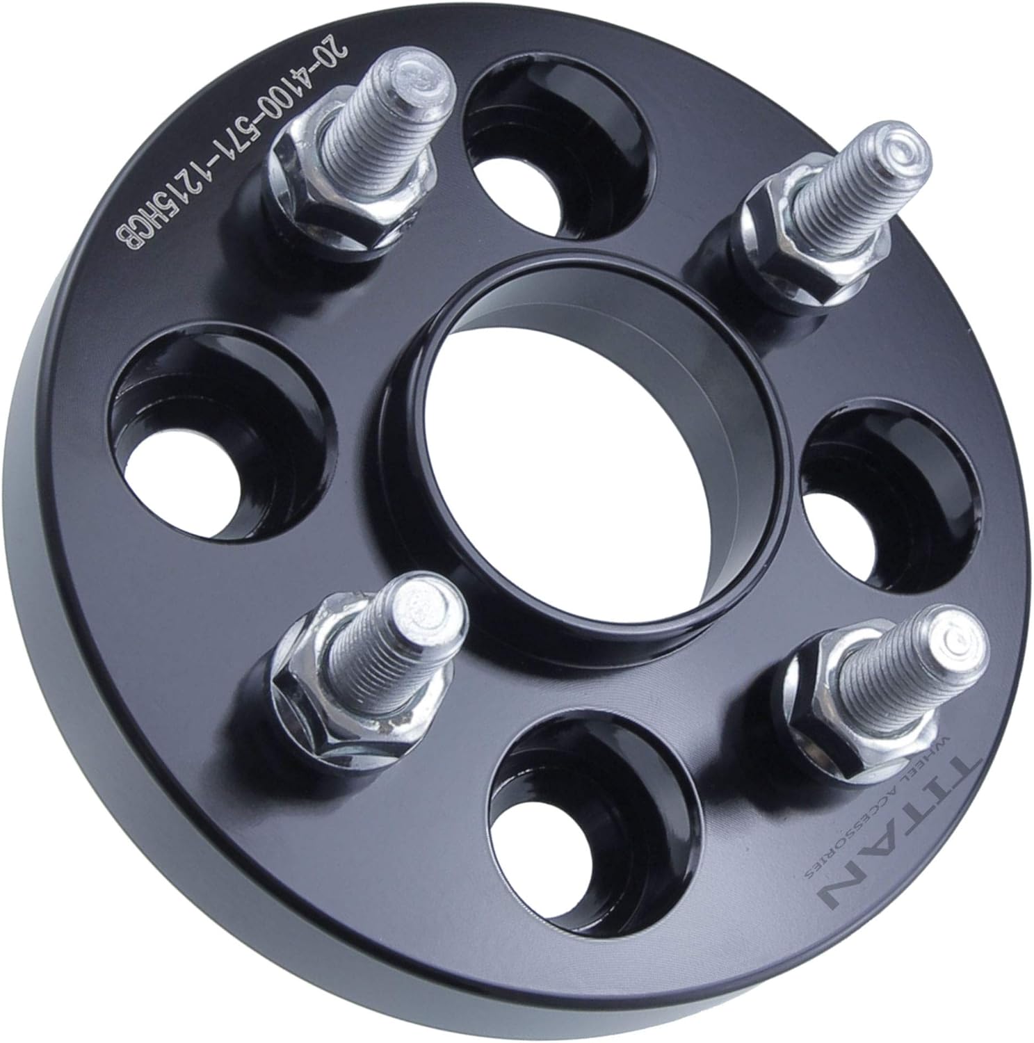15mm 4x100 Hubcentric Wheel Spacers - Wider Stance, Increased Clearance, Fits Audi Fits BMW Fits VW - 15mm, 4x100, 57.1mm Hub, 12x1.5 Studs - Set of 4 - Black