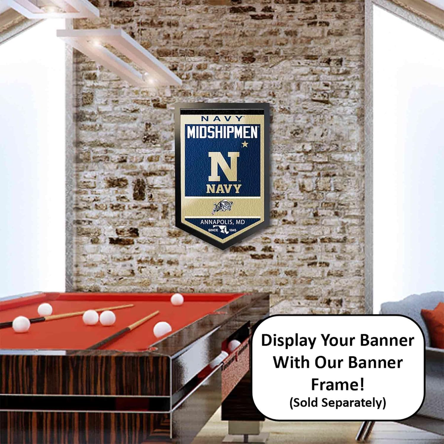 College Flags & Banners Co. US Navy Midshipmen Heritage History Banner Pennant - Image 5