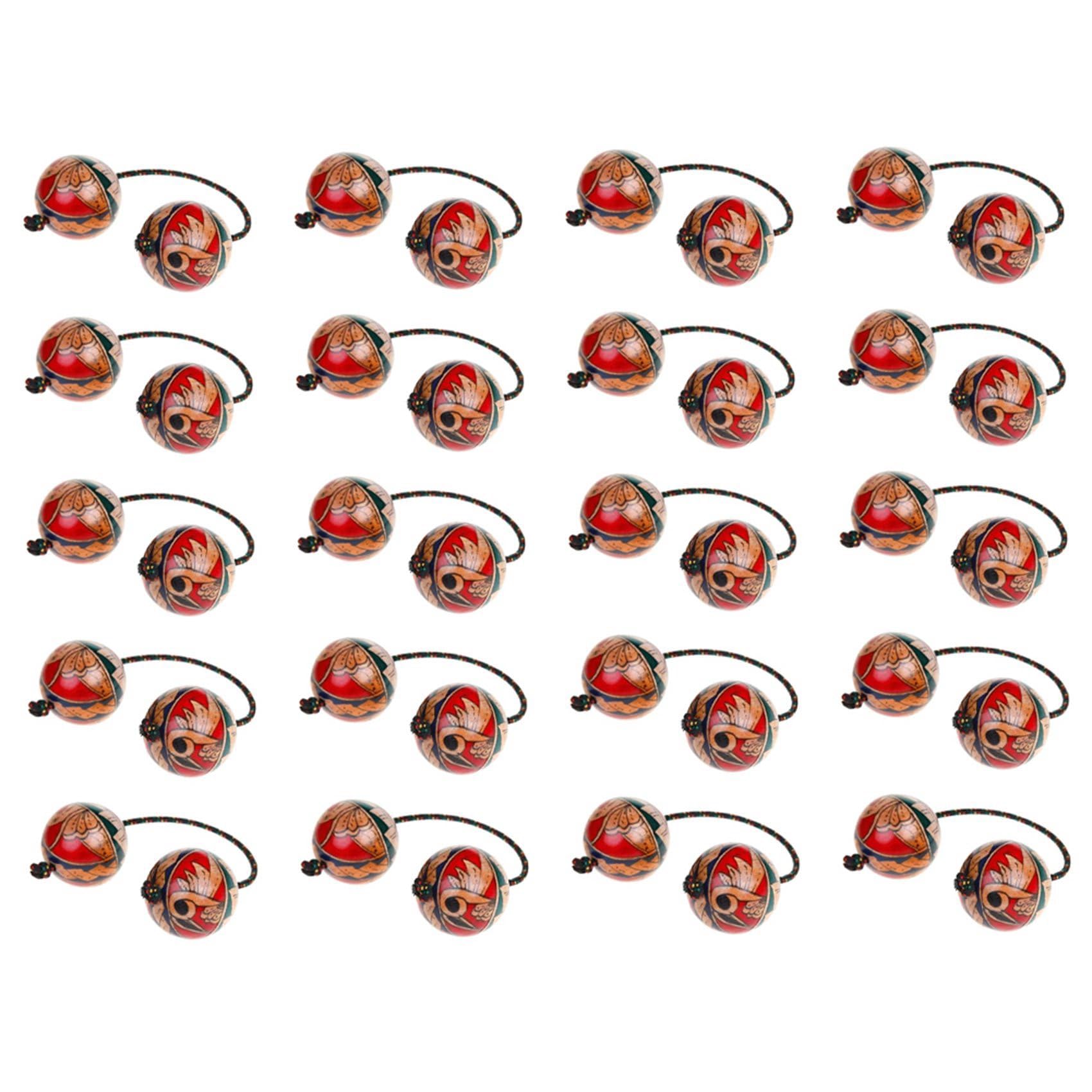 20X Maracas Dibujadas una Mano Instrumentos Musicales Bolas Rítmicas Coctelera Bolas de Ritmo Coctelera Bolas Agitadoras Bolas Agitadoras de Mano