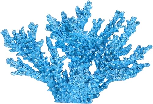 Amosfun Adornos de coral, ornamento de coral de mar, accesorios de escritorio, plantas de casa, muñeca de coral artificial, decoración de estatua de
