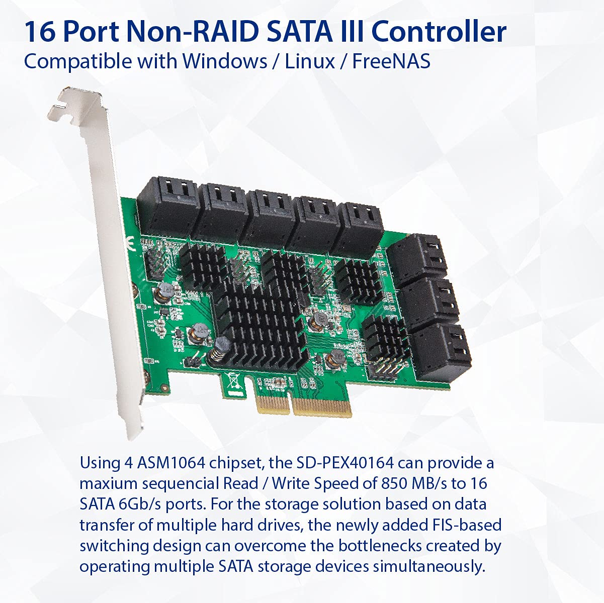 (新品未開封) RAIDカード 4分配ケーブル付 Amazon | StarTech.com SATA 4ポート増設 PCI Expressインターフェース